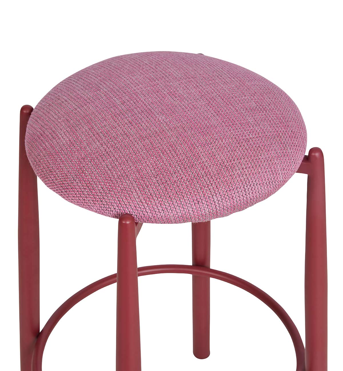 Jasper Bar Stool In Berry - Image 4