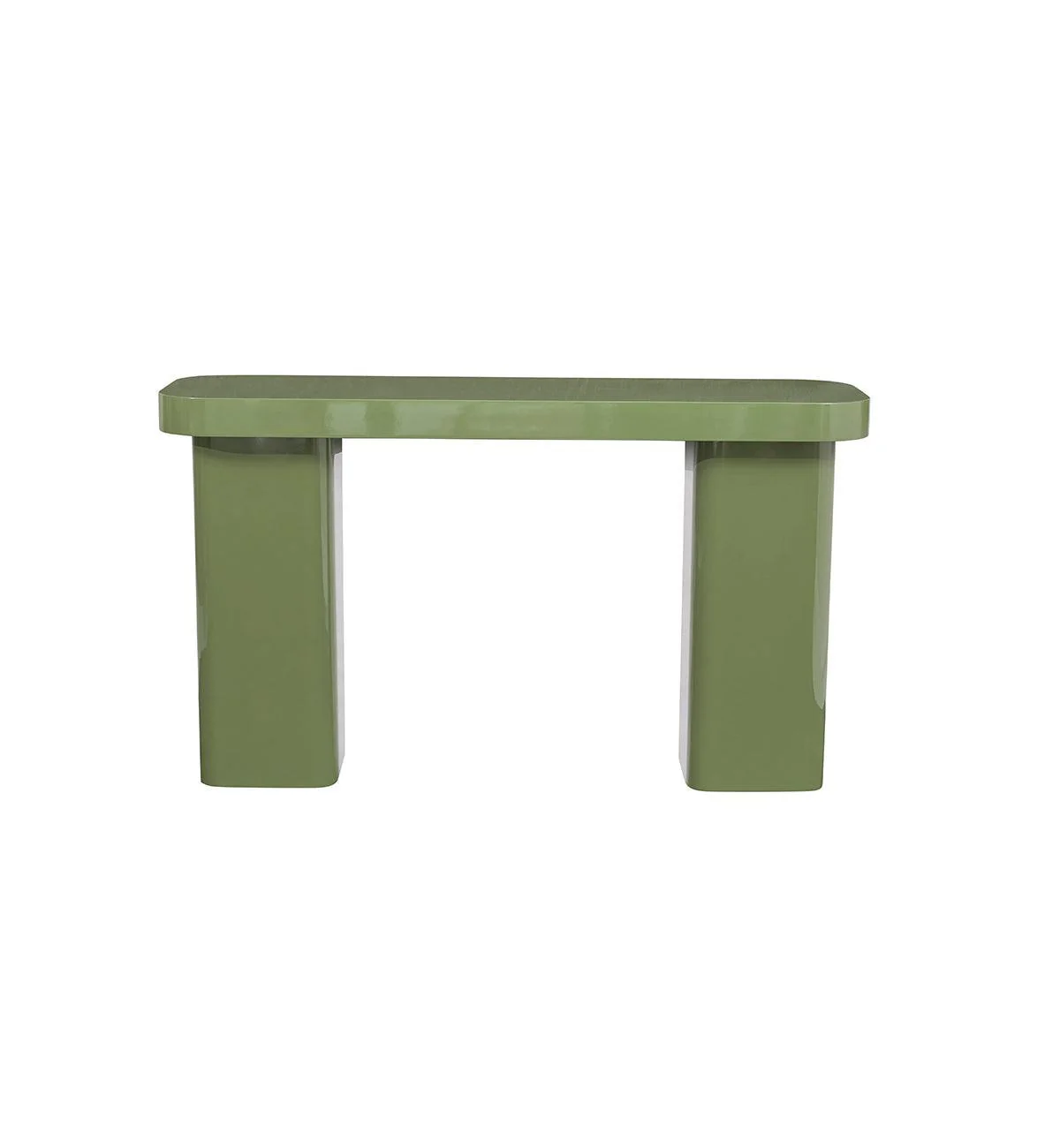 Juno Glossy Console in Olive