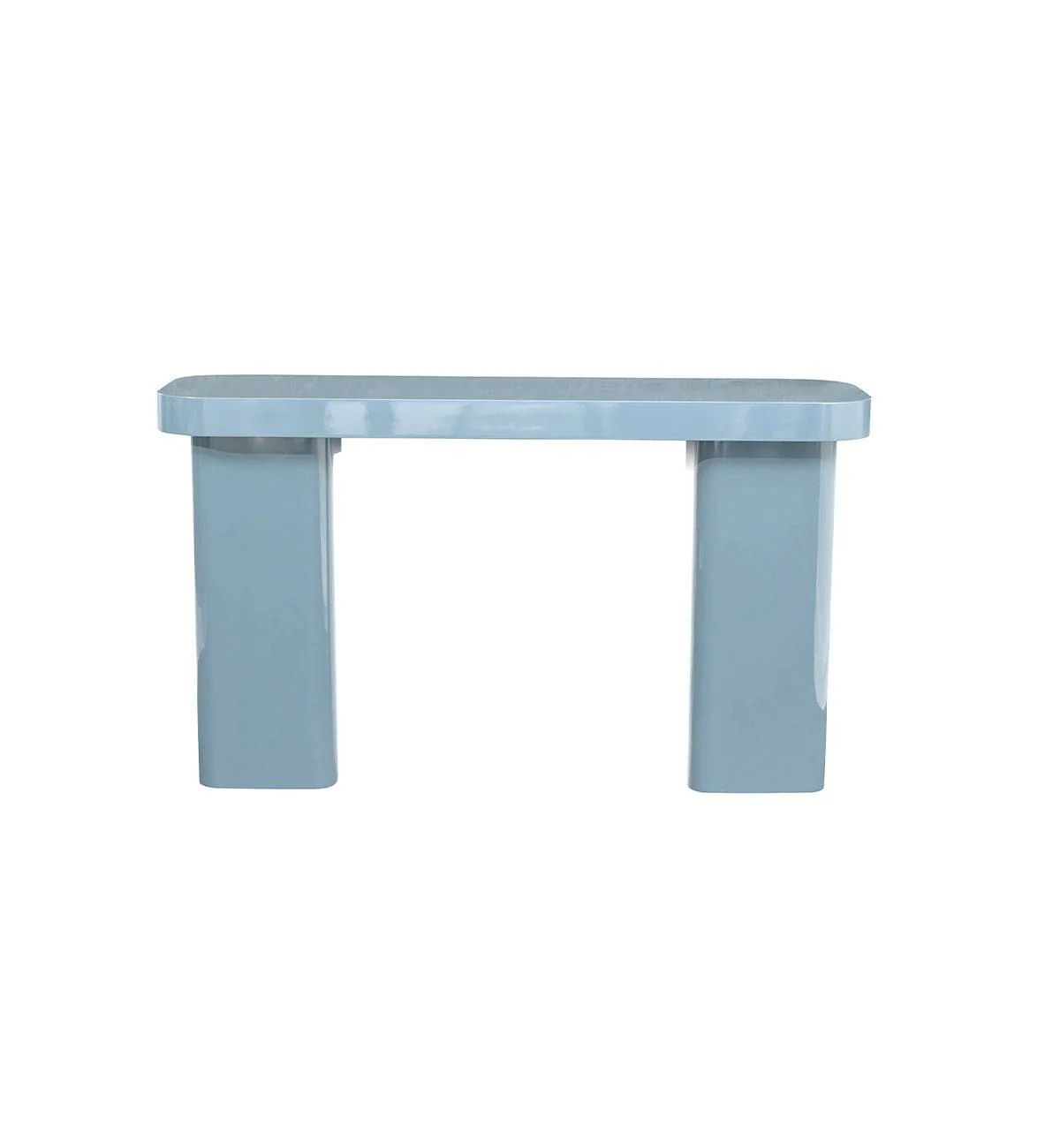 Juno Glossy Console in Powder Blue