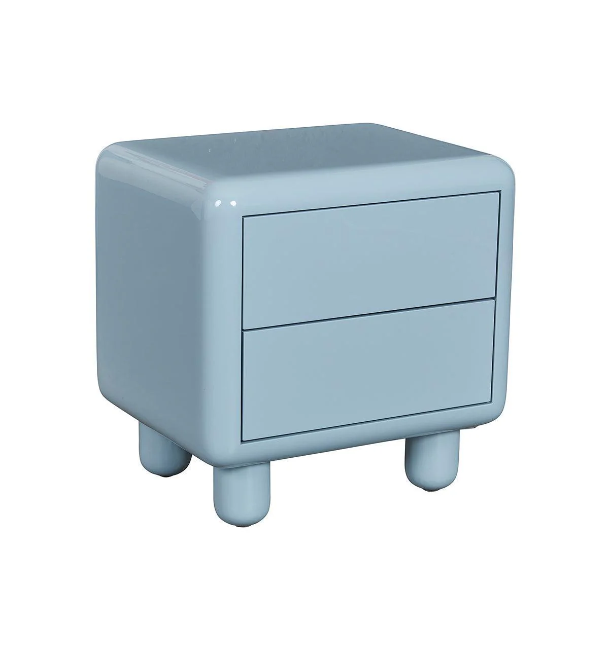 Kip Glossy Bedside Table in Powder Blue - Image 4