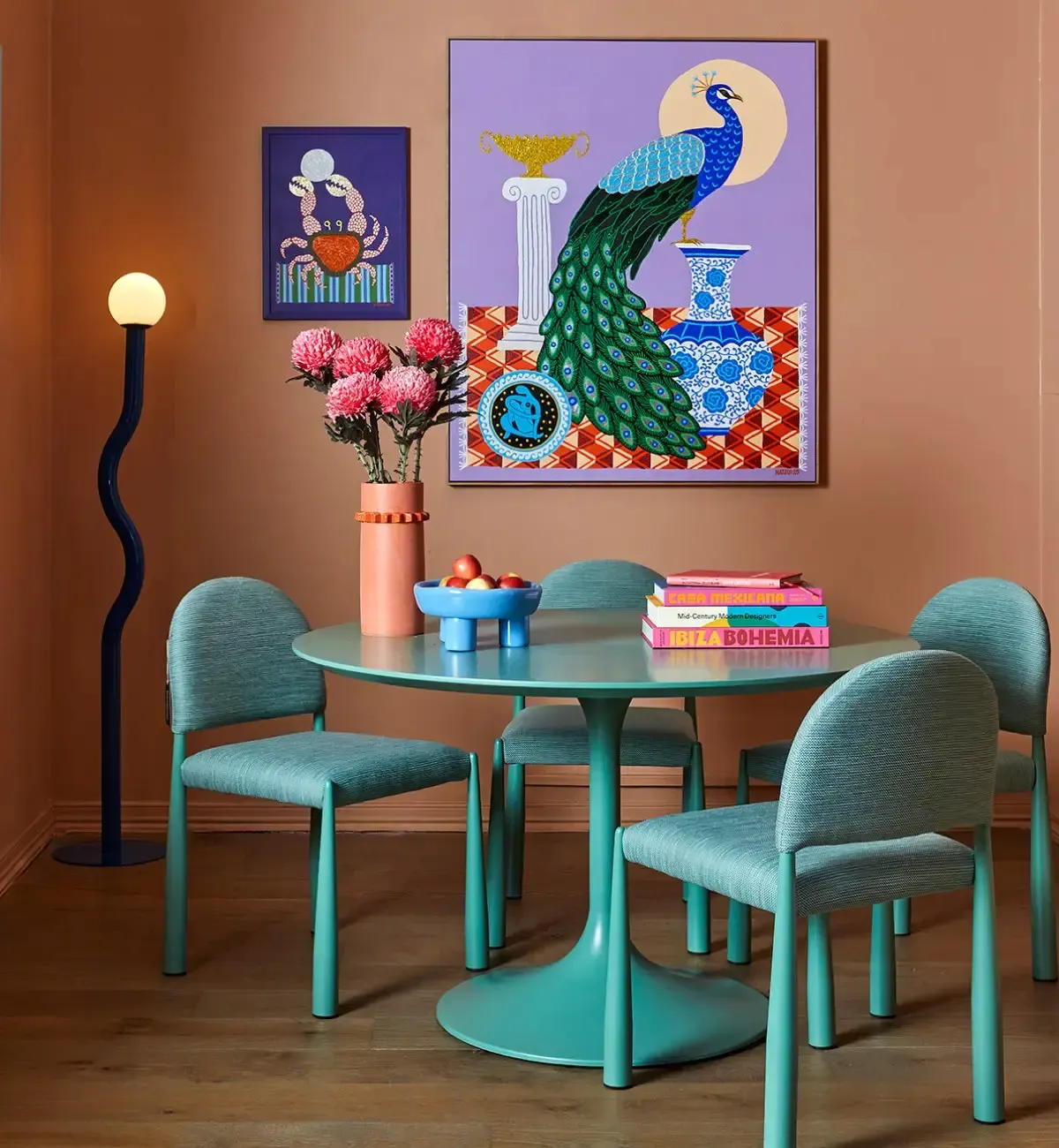 Squiggle Floor Lamp in Cobalt - Image 5