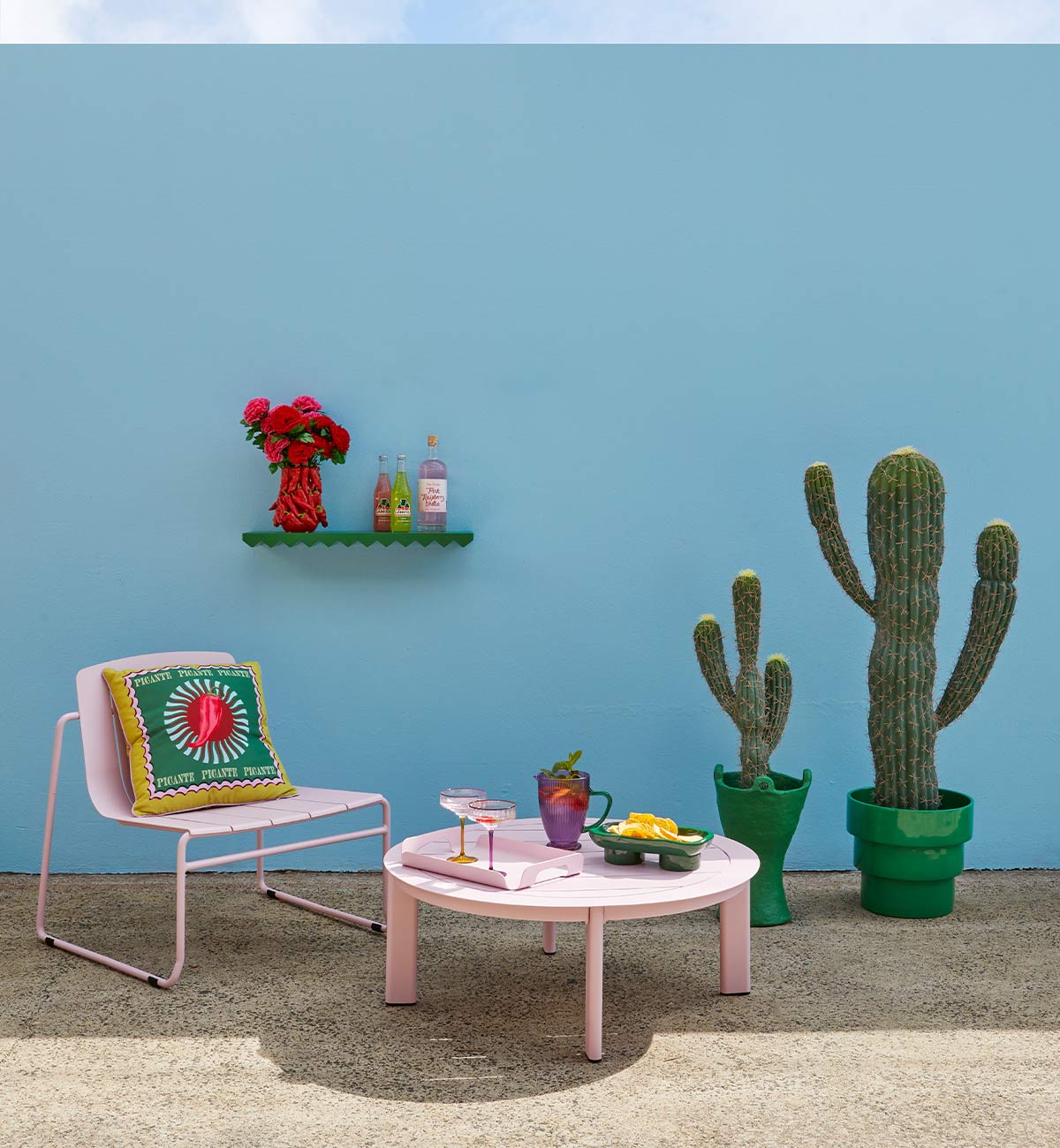 Low Down Coffee Table In Paloma Pink - Image 2