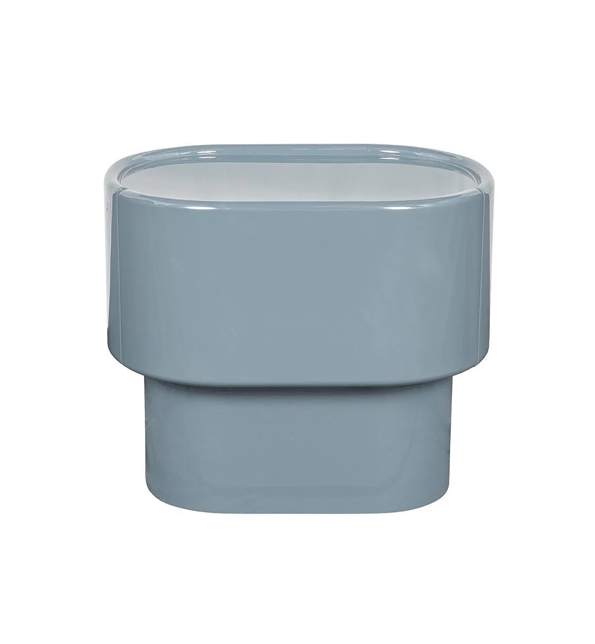Lull Glossy Bedside Table in Powder Blue