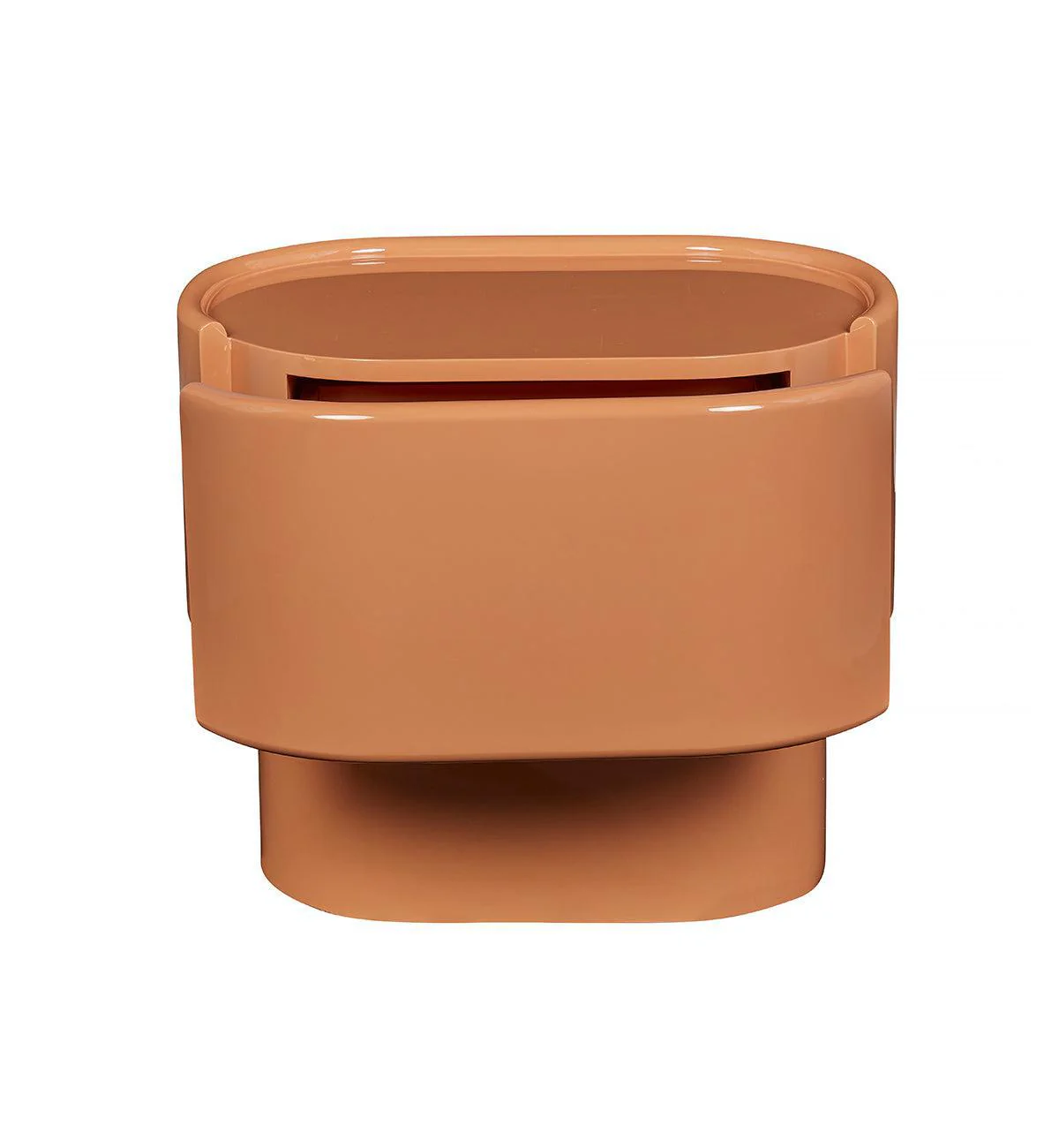 Lull Glossy Bedside Table In Sienna - Image 4