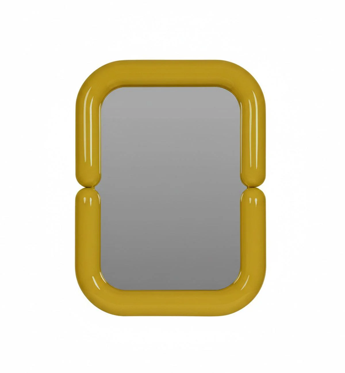 Luna Glossy Mirror in Golden Olive