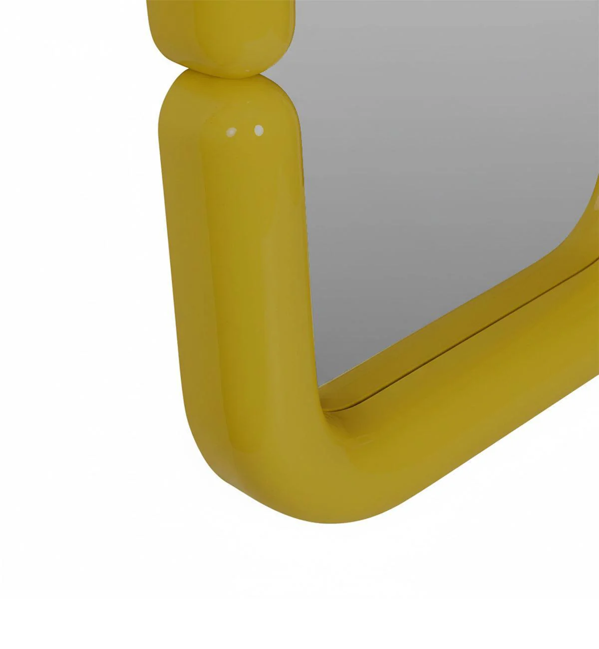 Luna Glossy Mirror in Golden Olive - Image 2