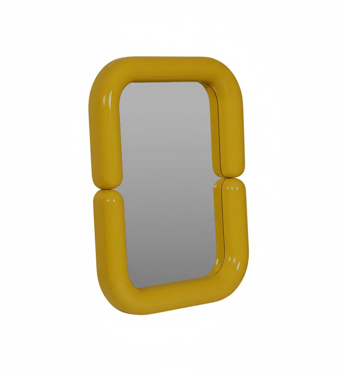 Luna Glossy Mirror in Golden Olive - Image 3