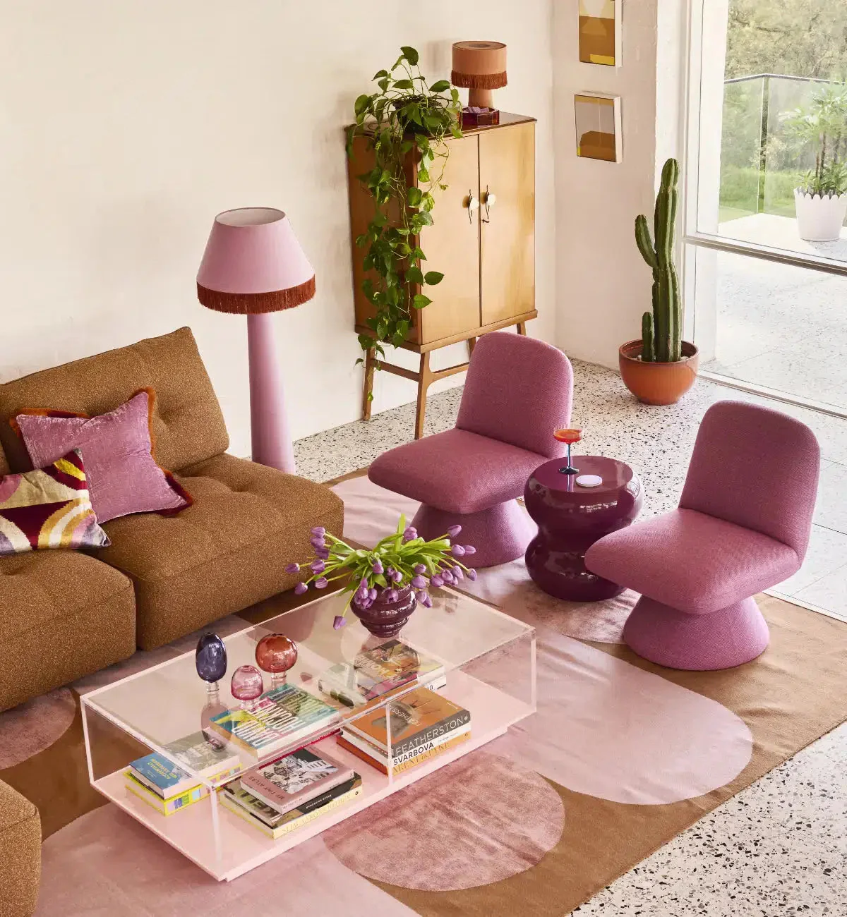 Margot Chair In Berry - Image 3