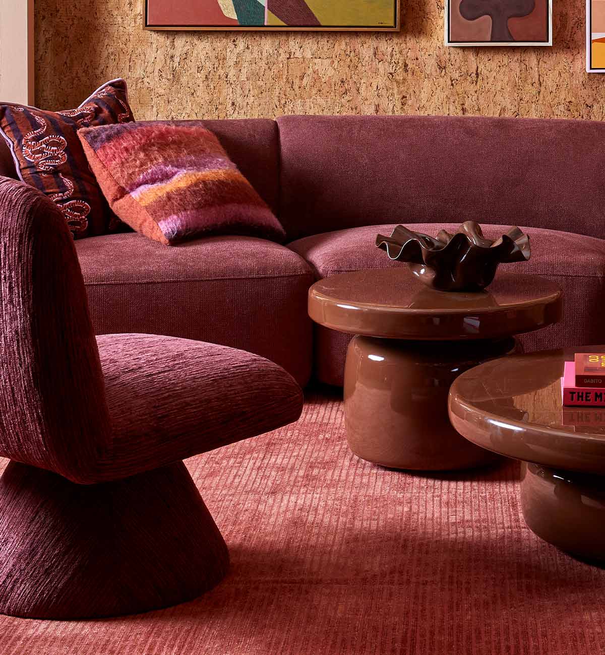Margot Chair In Mulberry - Image 3
