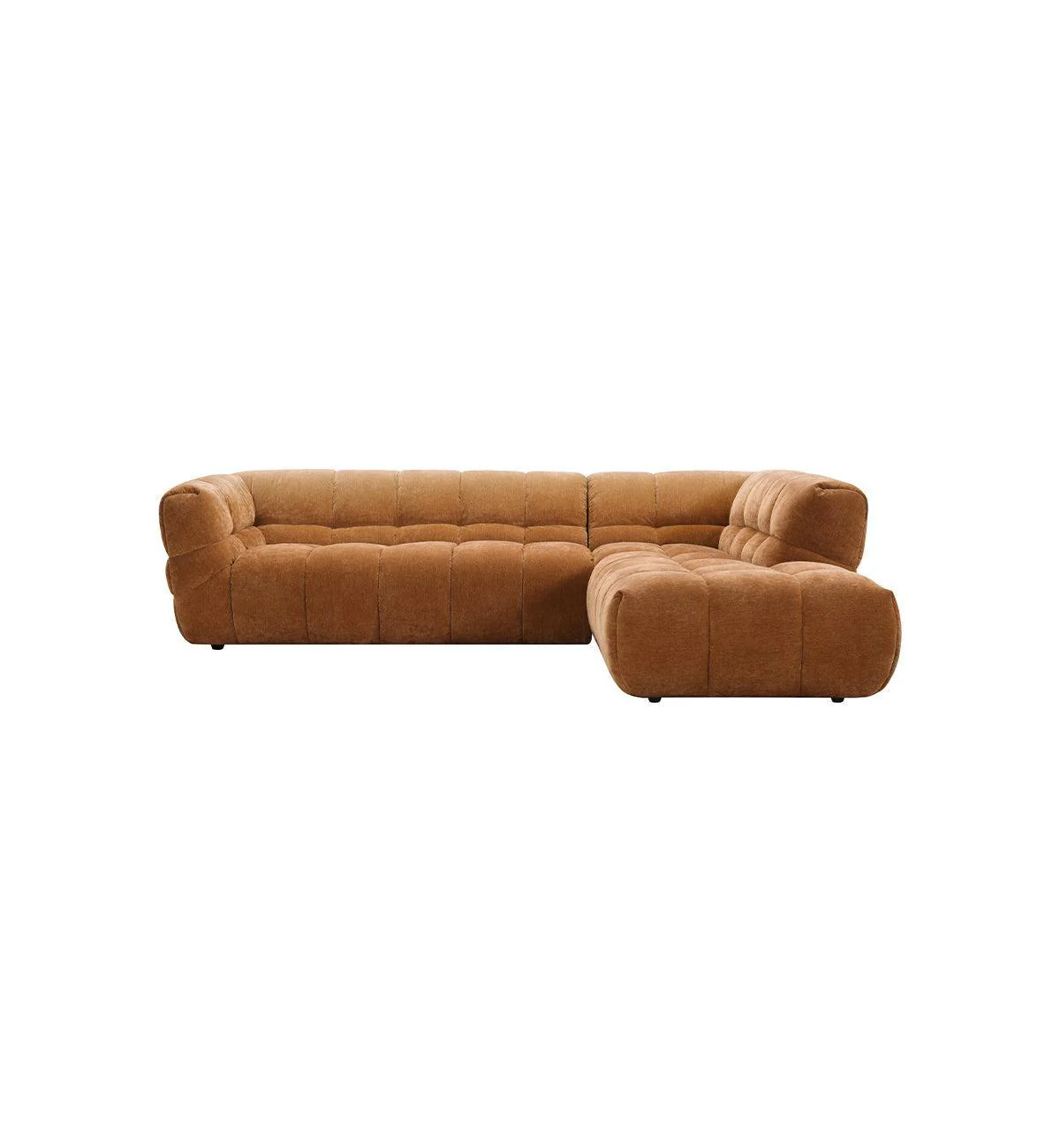 Marshmallow Modular Sofa - RHF Chaise in Chestnut