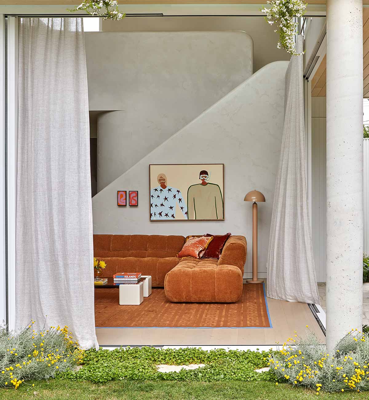Marshmallow Modular Sofa - RHF Chaise in Chestnut - Image 3