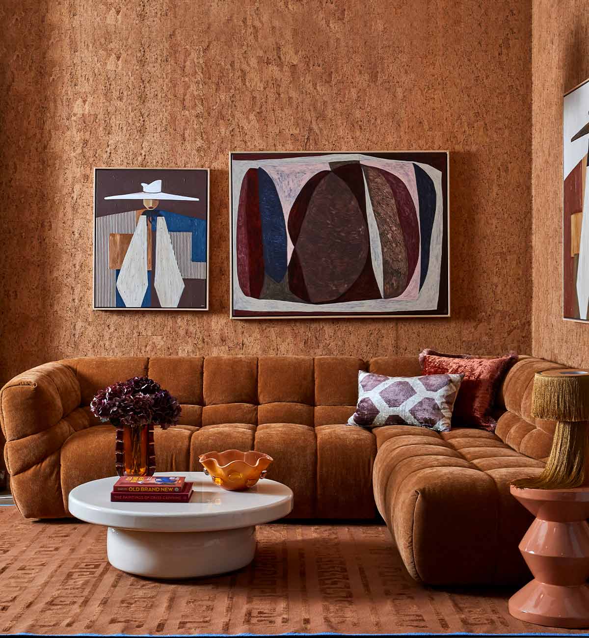 Marshmallow Modular Sofa - RHF Chaise in Chestnut - Image 4