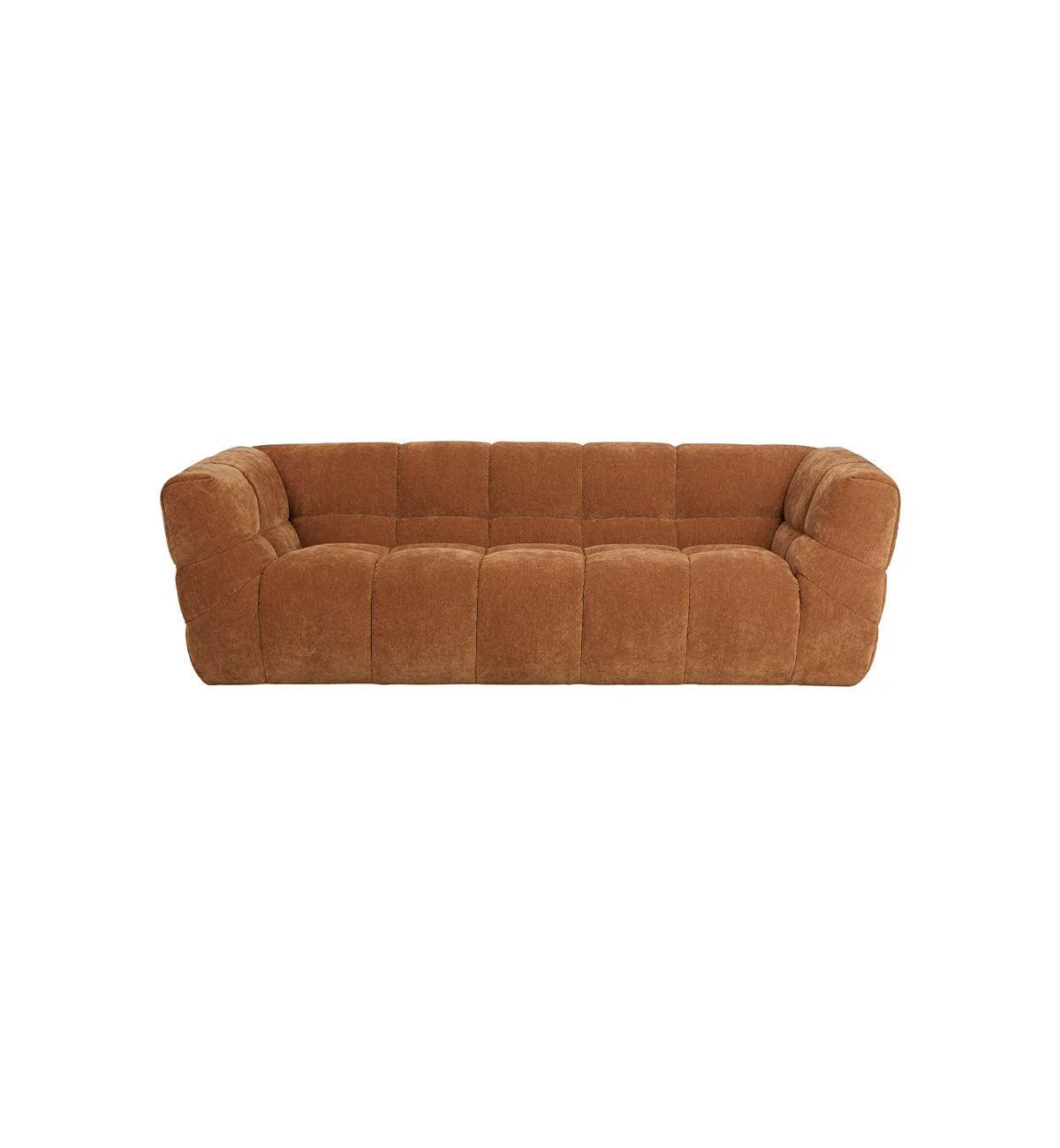 Marshmallow Sofa In Chestnut - 230cm