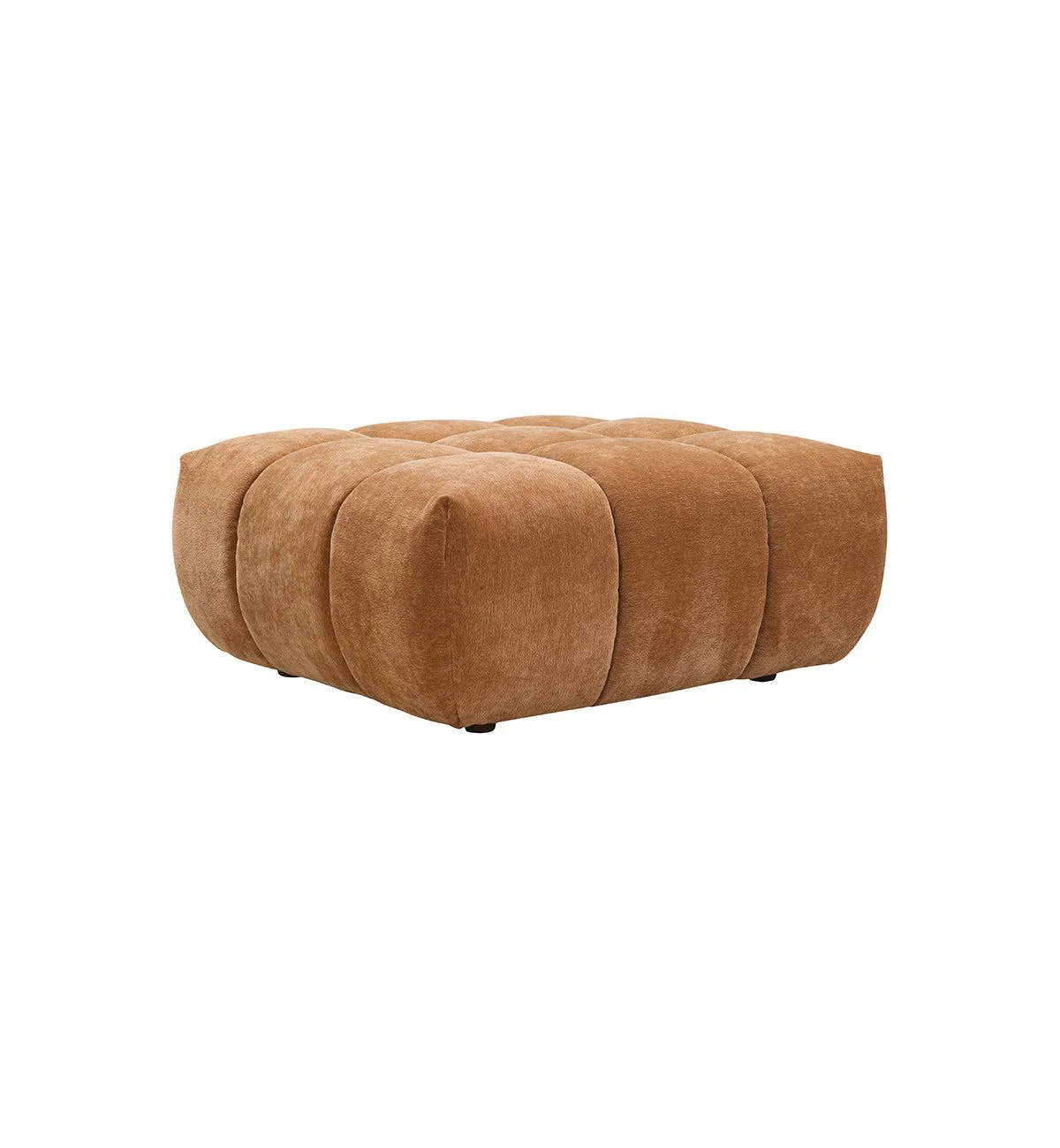 Marshmallow Sofa - Square Ottoman in Chestnut - Image 2