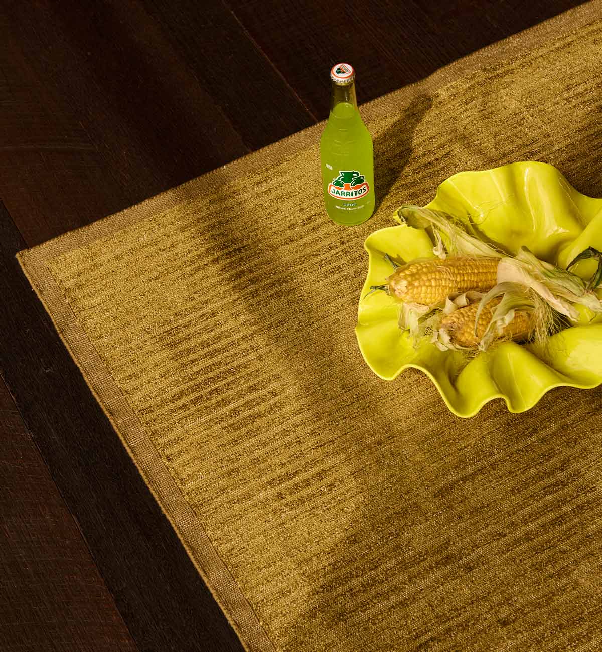 Nomad Dhurrie In Olive - Image 2