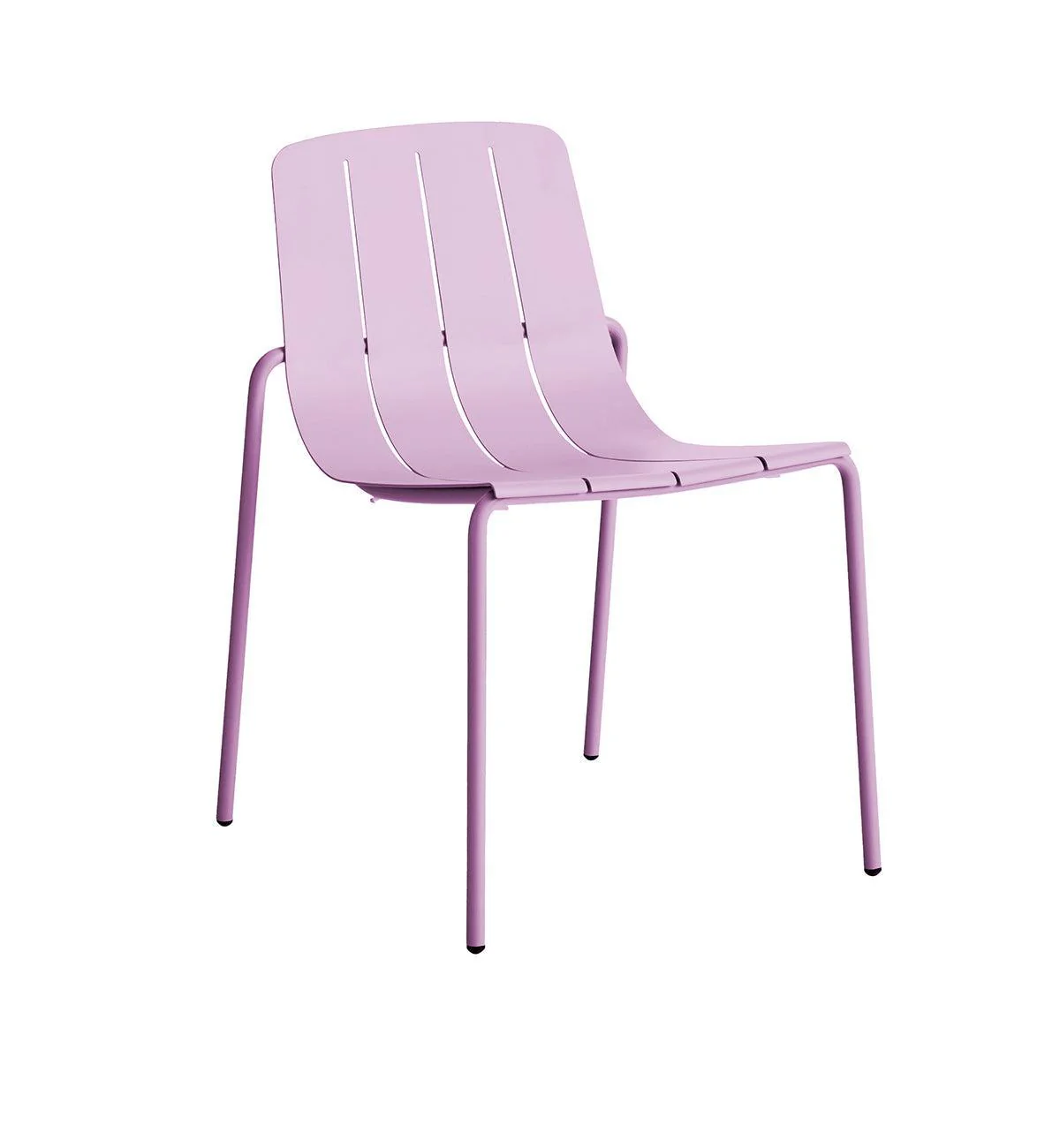 Outdoor Slim Dining Chair In Paloma Pink