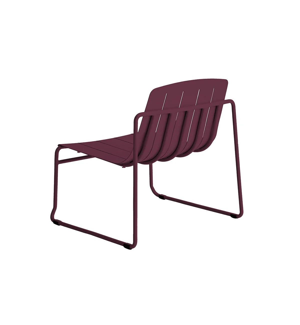 Slim Lounge Chair in Aubergine - Image 4