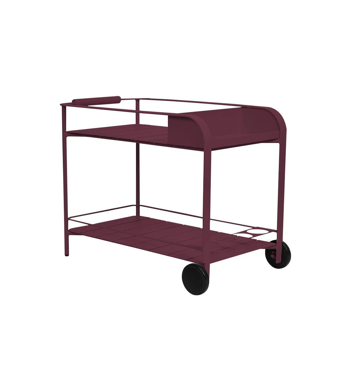 Sundowner Bar Cart in Aubergine - Image 4