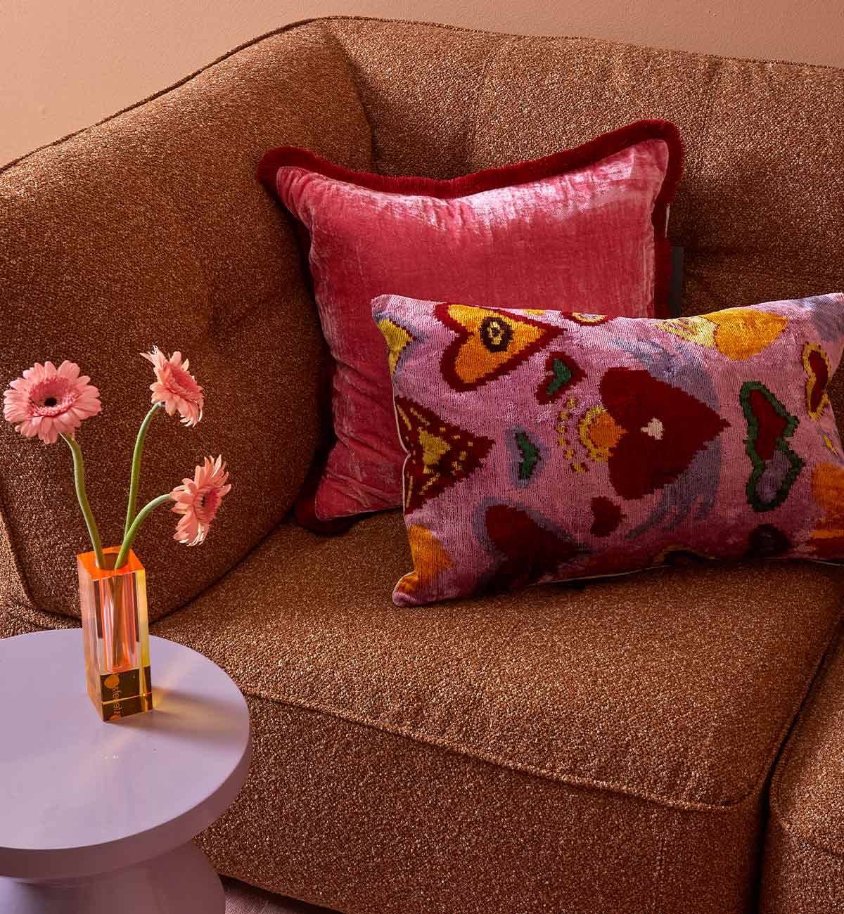 Roommate Sofa - 2 Piece Armless In Ginger - Image 7