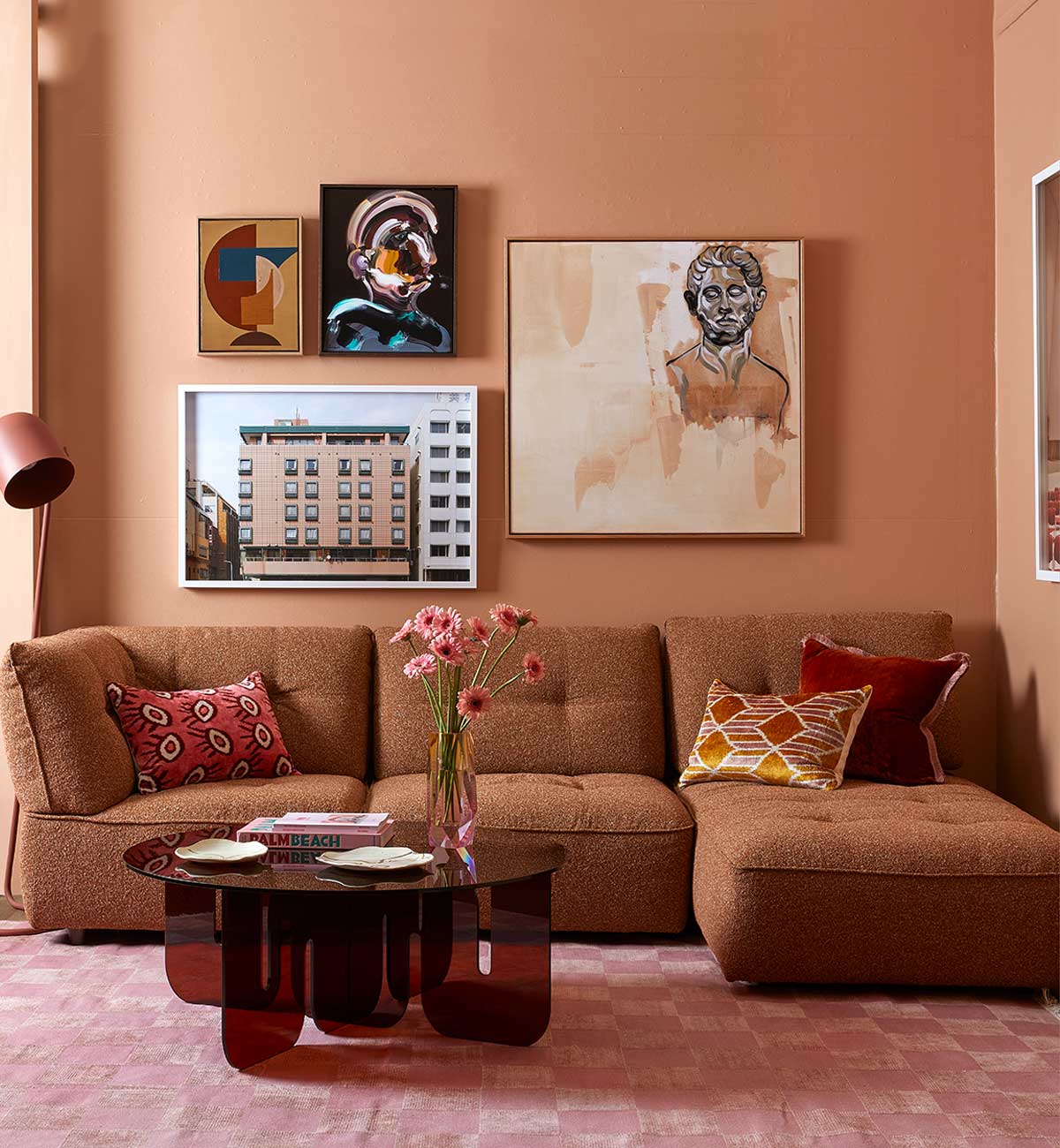 Roommate Sofa - 2 Piece + Chaise In Ginger - Image 4