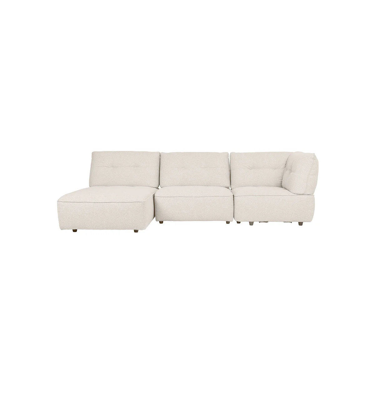 Roommate Sofa - 2 Piece With Corner + Chaise In Ecru