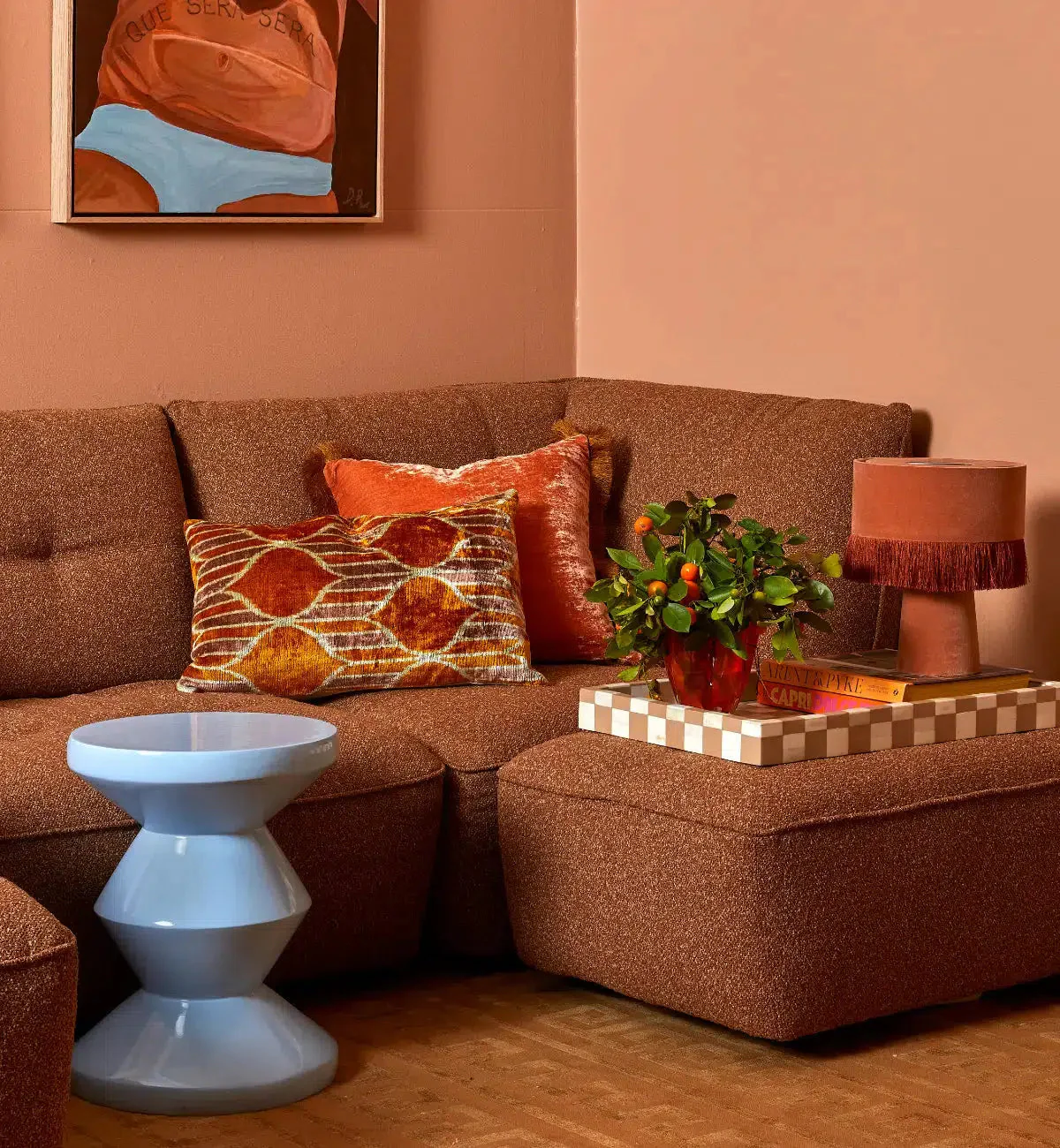 Roommate Sofa - 2 Piece With Corner + Chaise In Ginger - Image 4