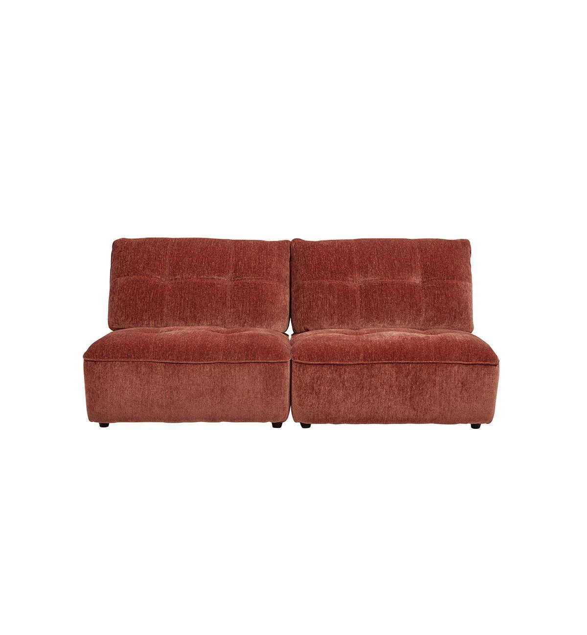 Roommate Sofa - 2 Piece Armless in Cinnabar