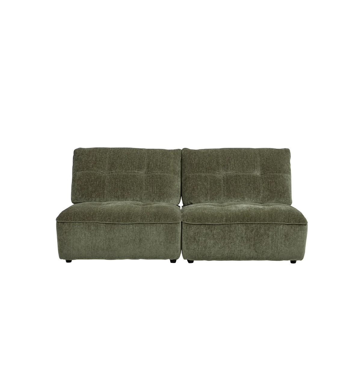 Roommate Sofa - 2 Piece Armless in Moss