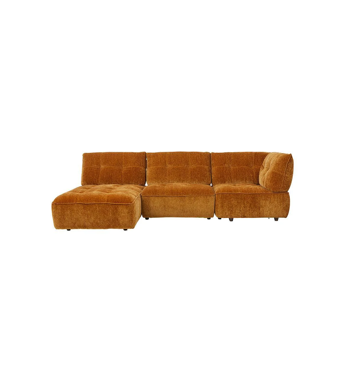 Roommate Sofa - 2 Piece with Corner + Chaise in Honey