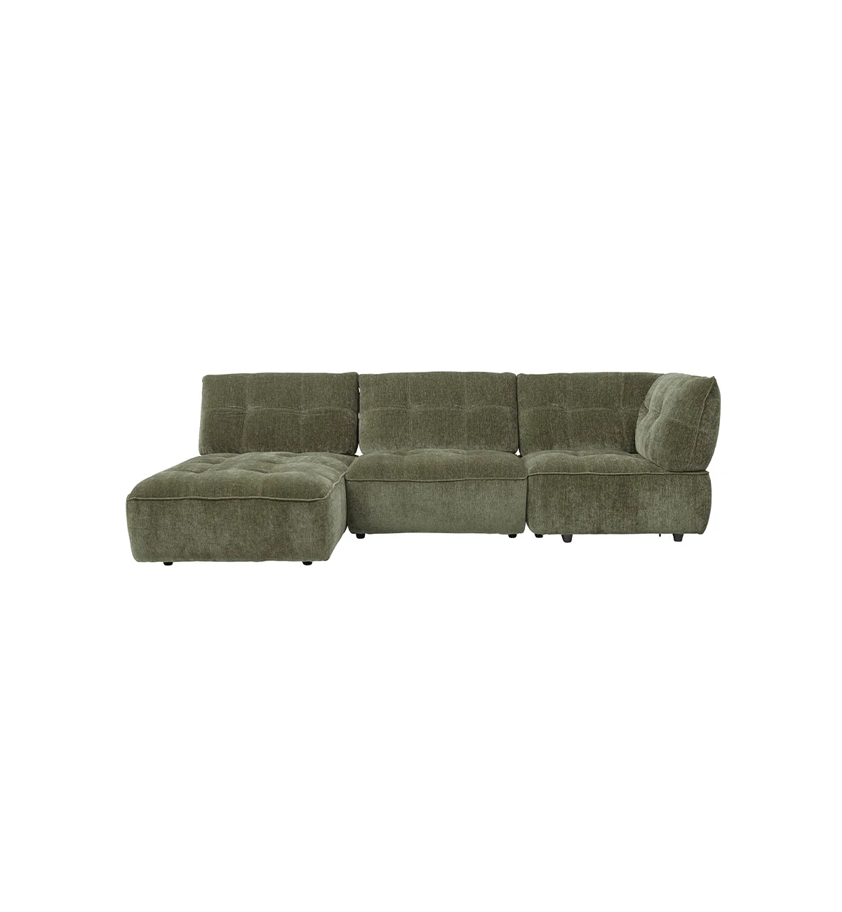 Roommate Sofa - 2 Piece with Corner + Chaise in Moss
