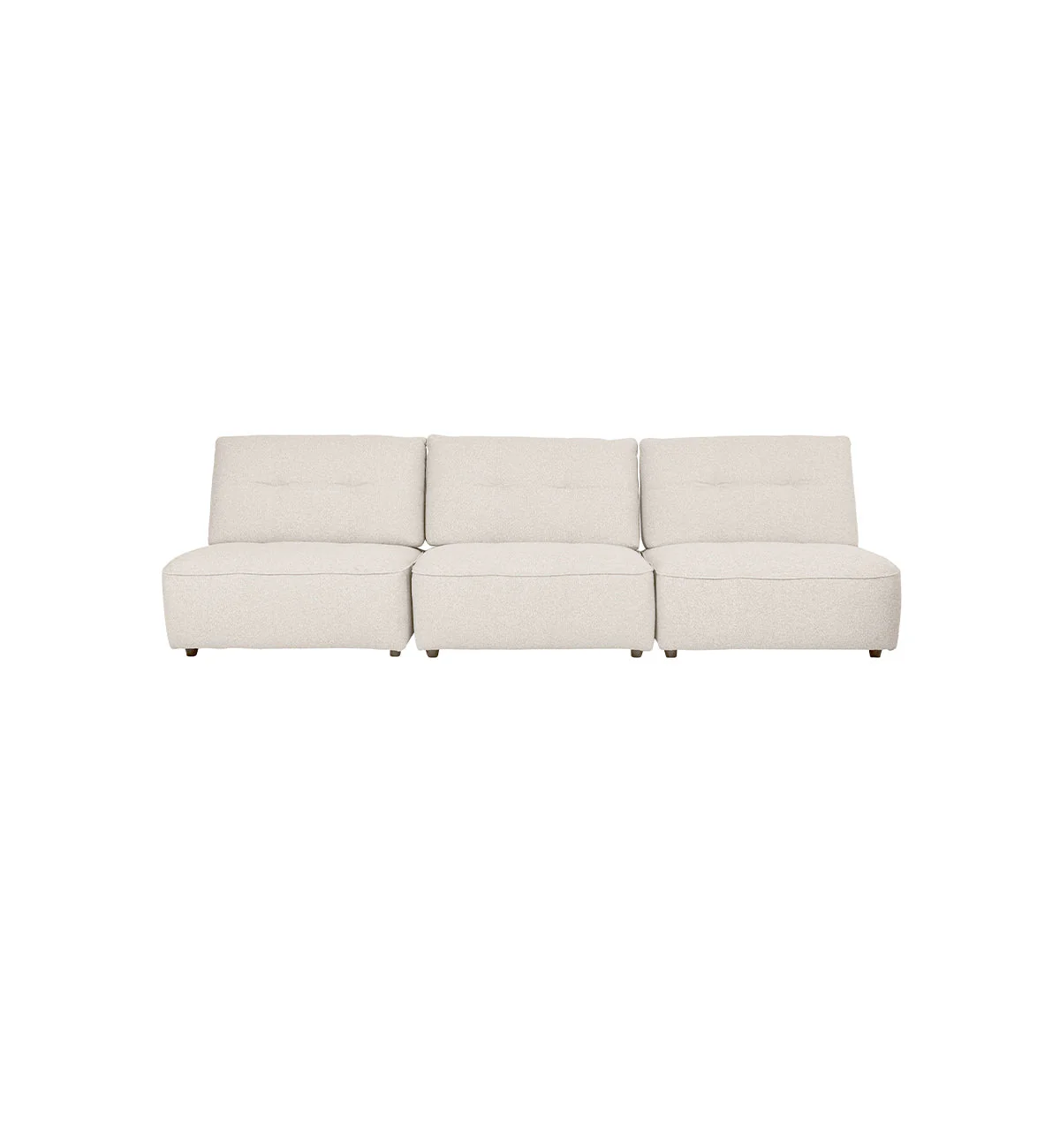 Roommate Sofa - 3 Piece Armless In Ecru
