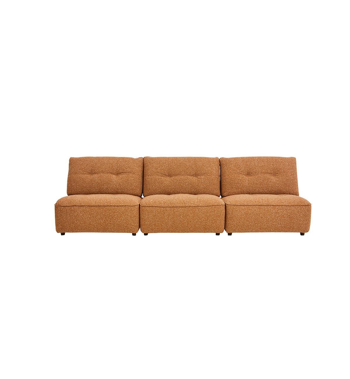 Roommate Sofa - 3 Piece Armless In Ginger