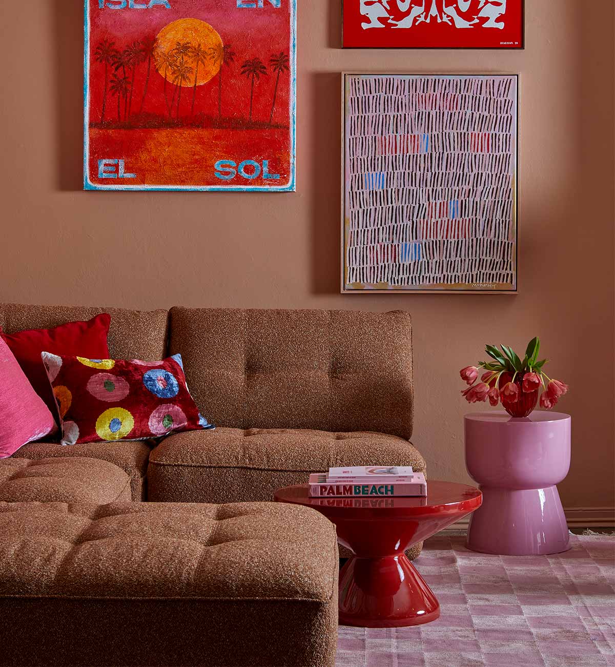 Roommate Sofa - 3 Piece Armless In Ginger - Image 6