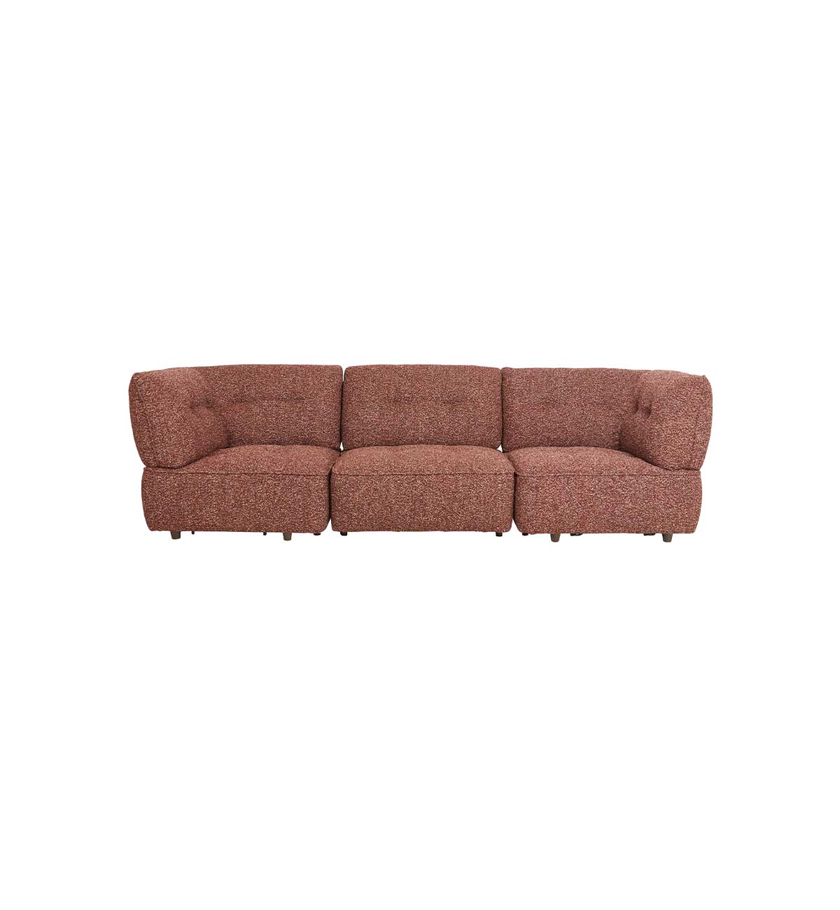 Roommate Sofa - 3 Piece With Corners In Mulberry