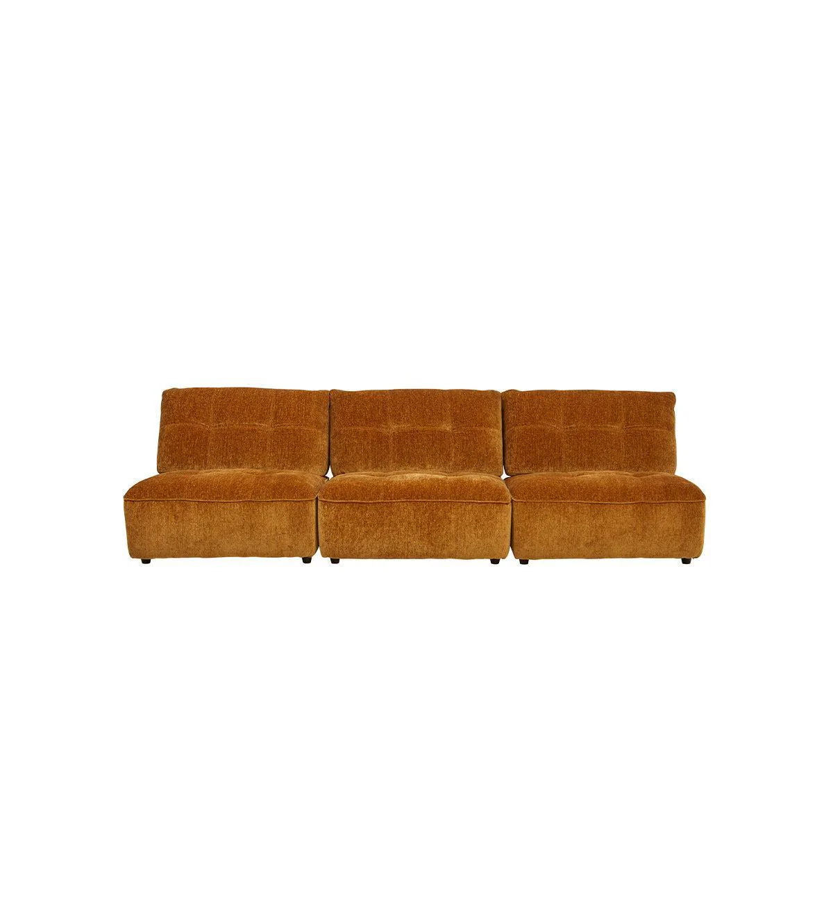 Roommate Sofa - 3 Piece Armless in Honey