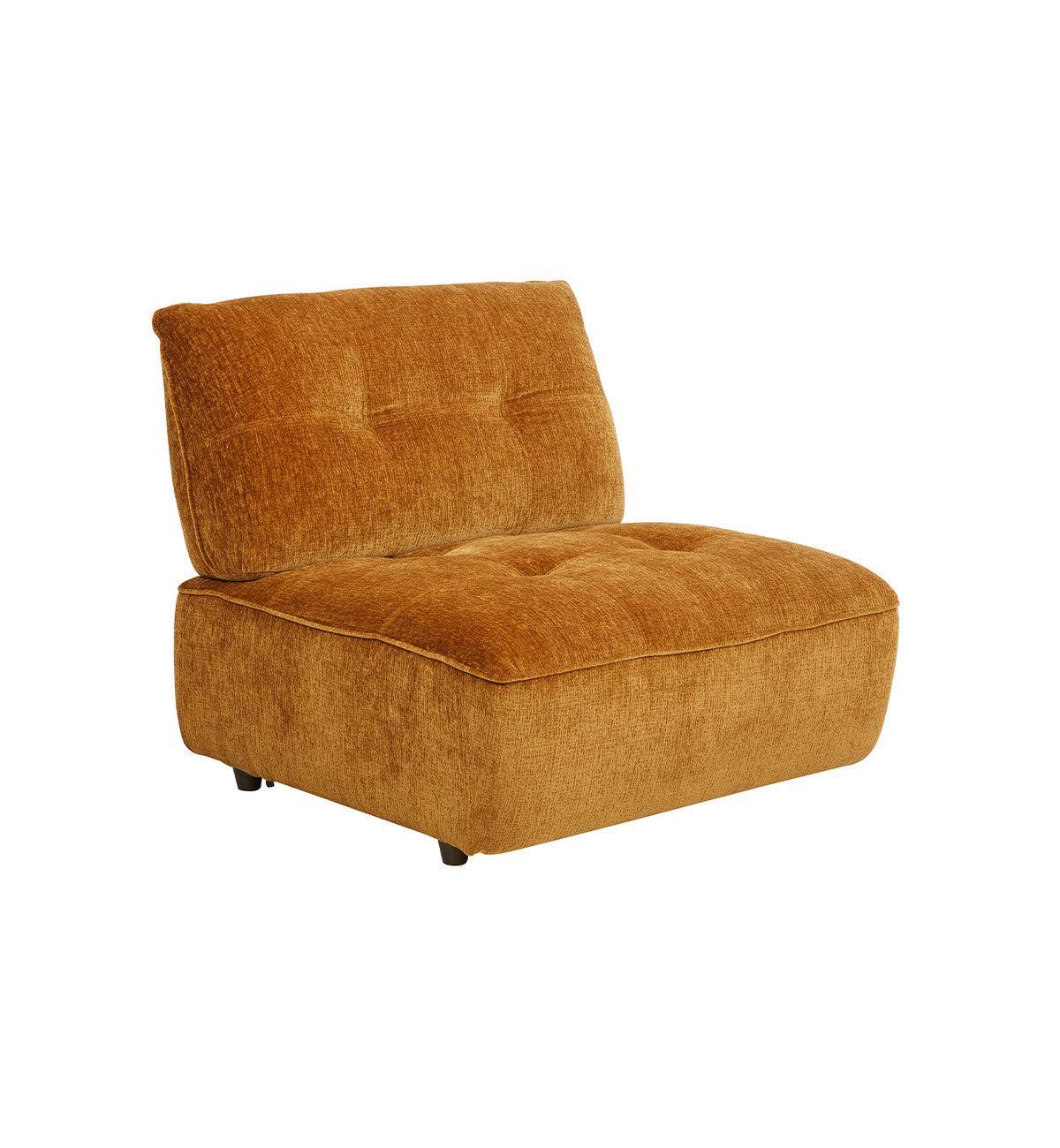 Roommate Sofa - 3 Piece Armless in Honey - Image 5
