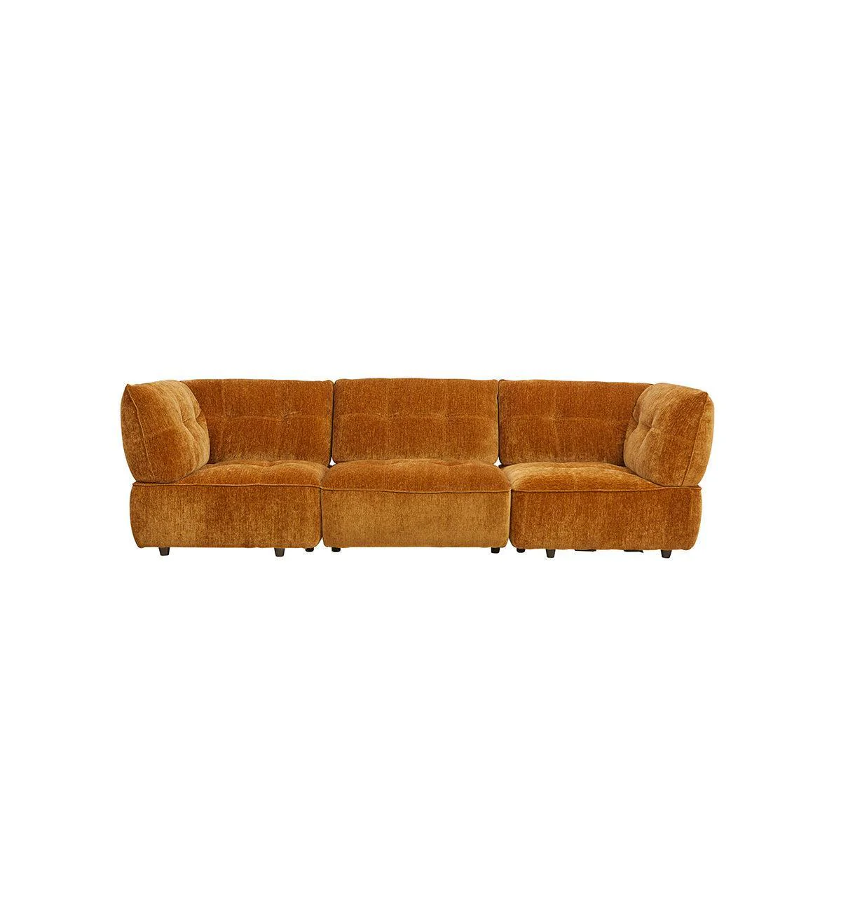 Roommate Sofa - 3 Piece with Corners in Honey