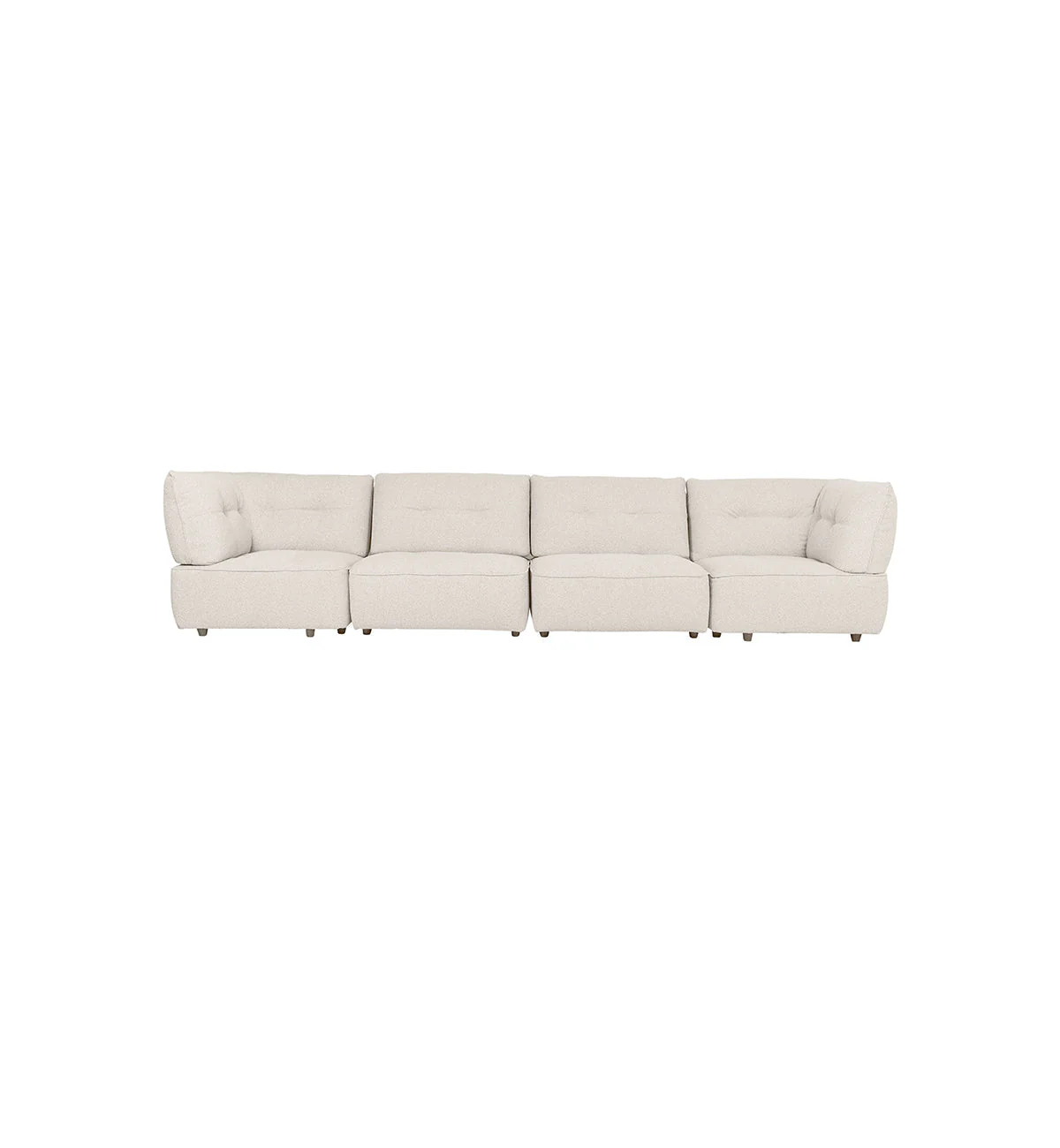Roommate Sofa - 4 Piece With Corners In Ecru