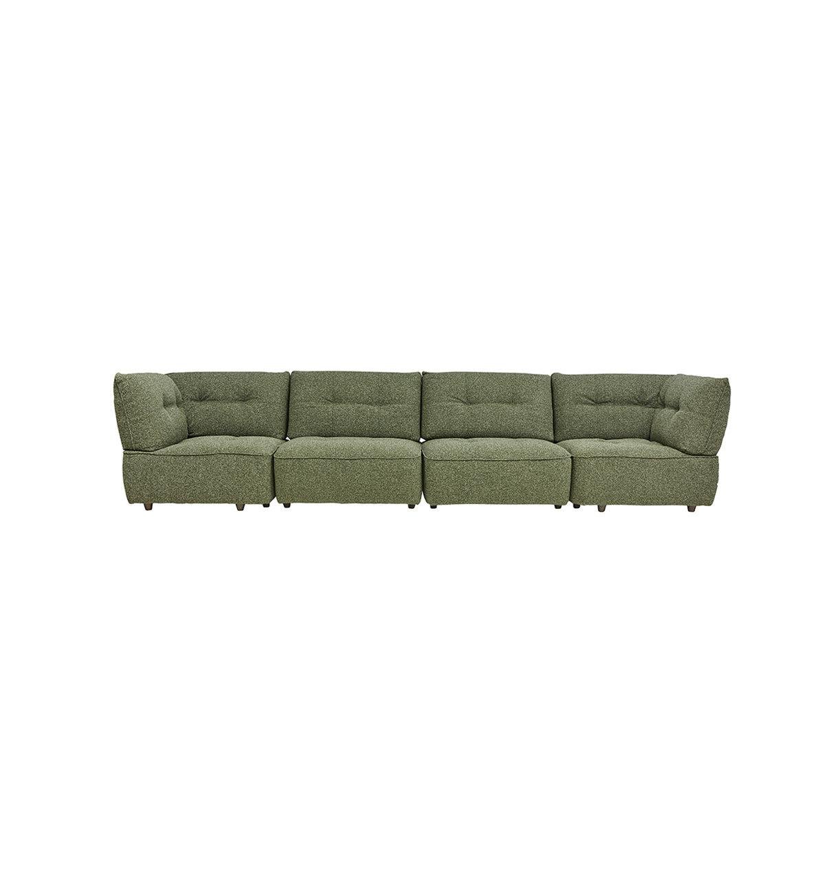 Roommate Sofa - 4 Piece With Corners In Forest