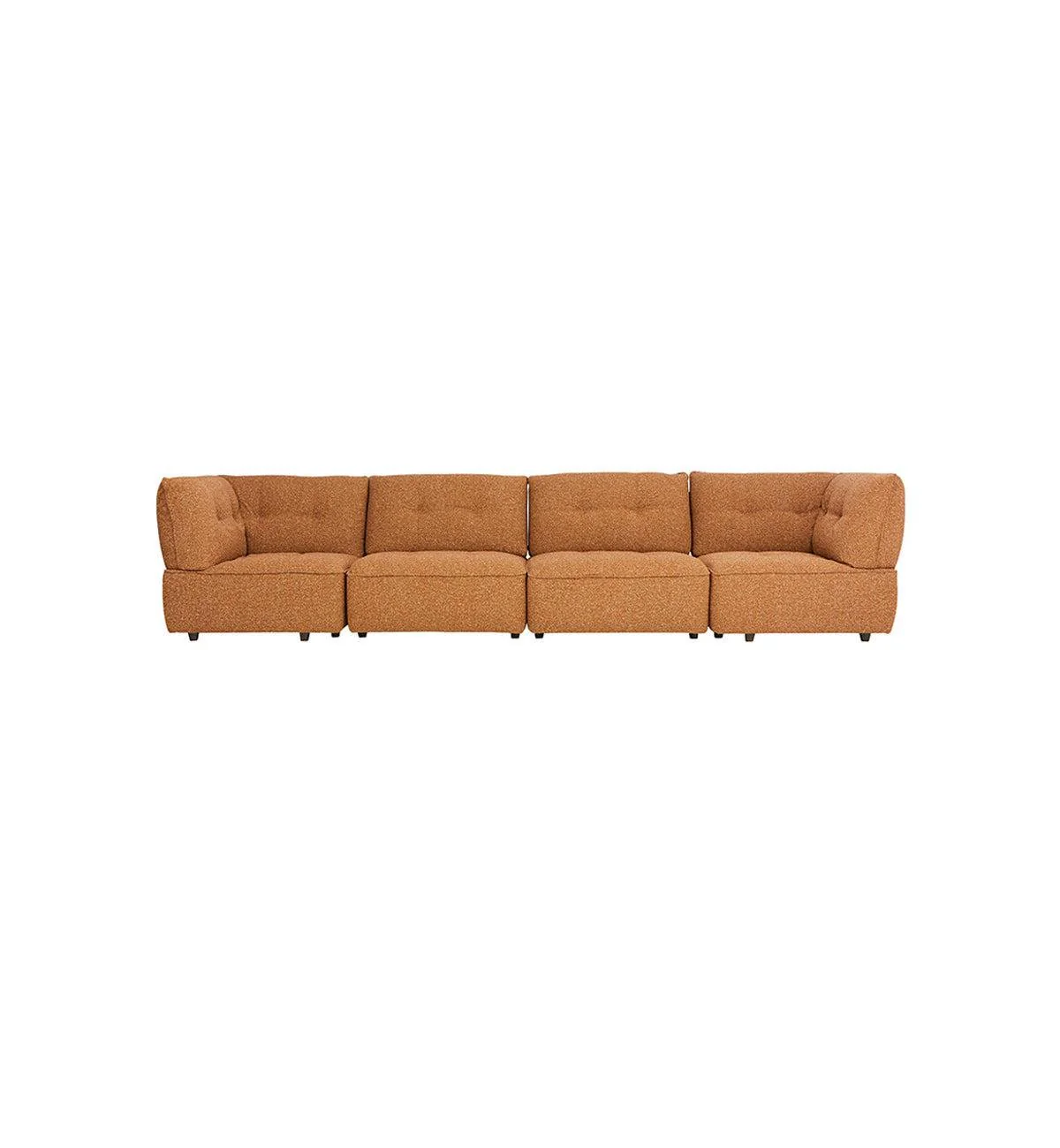 Roommate Sofa - 4 Piece With Corners In Ginger