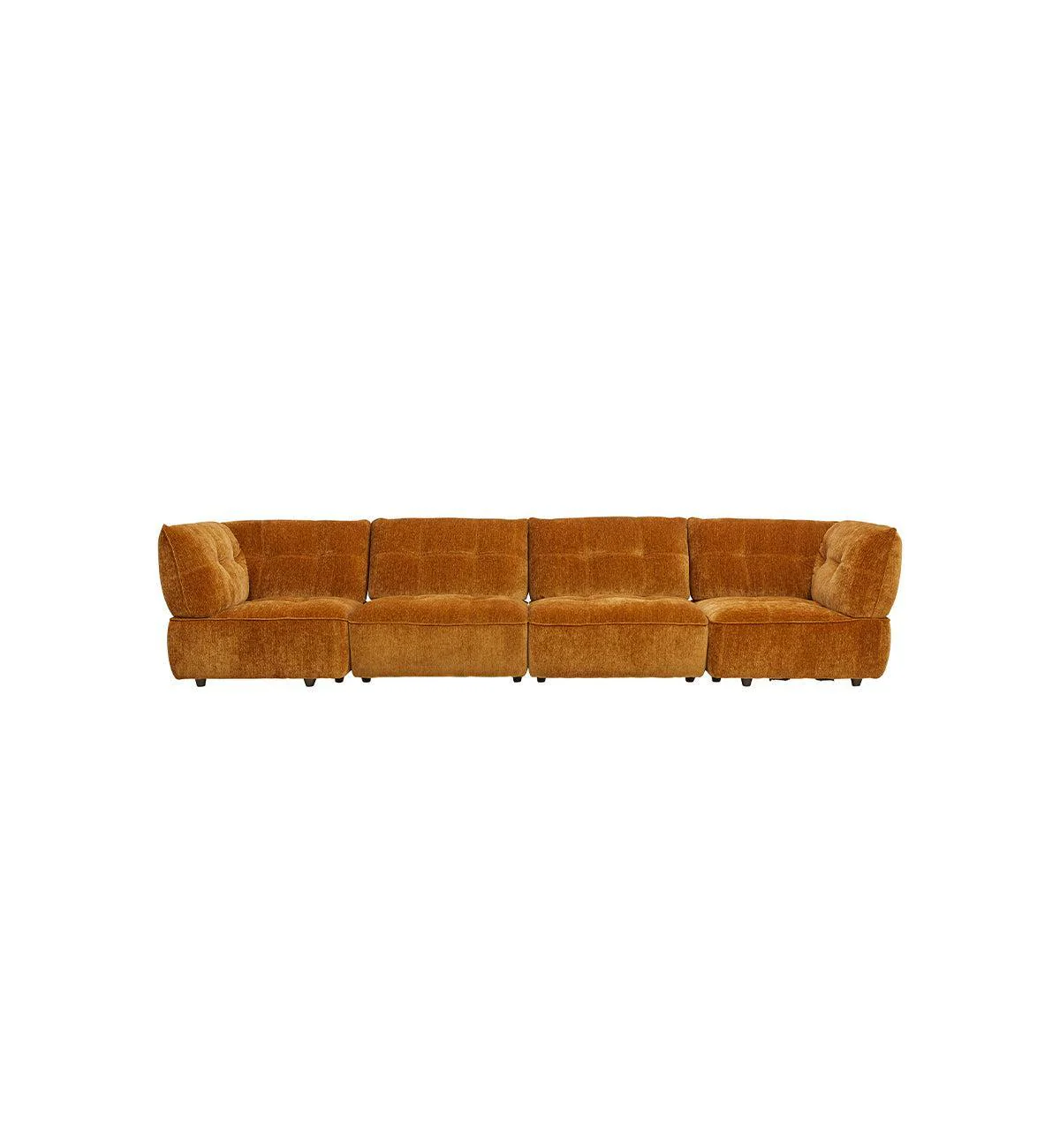 Roommate Sofa - 4 Piece with Corners in Honey