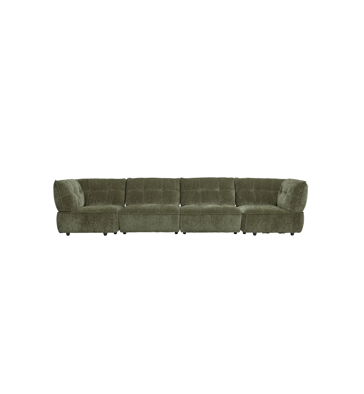 Roommate Sofa - 4 Piece with Corners in Moss