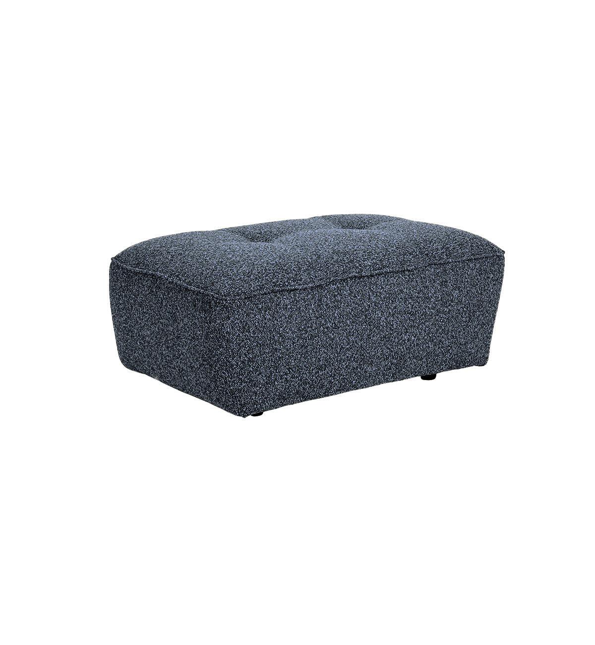 Roommate Sofa - 5 Piece L-Shape + Chaise + Ottoman In Indigo - Image 5