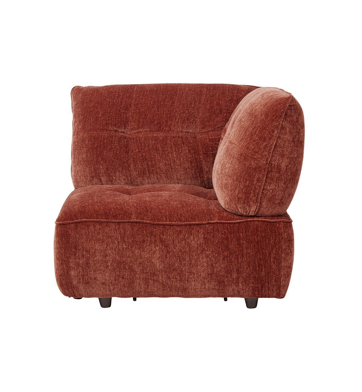 Roommate Sofa - 5 Piece L-Shape + Chaise in Cinnabar - Image 4