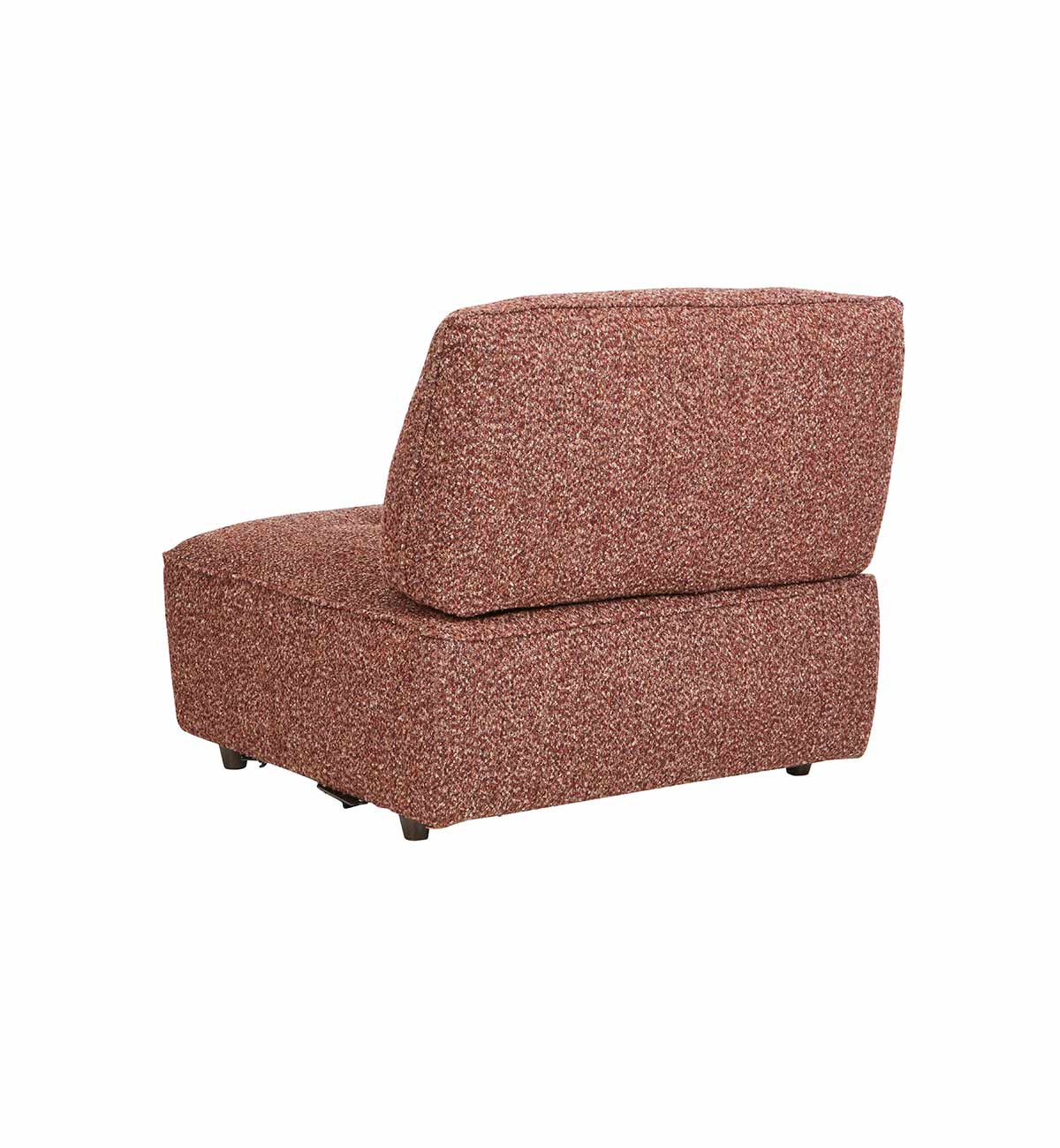 Roommate Sofa - Armless Chair In Mulberry - Image 5