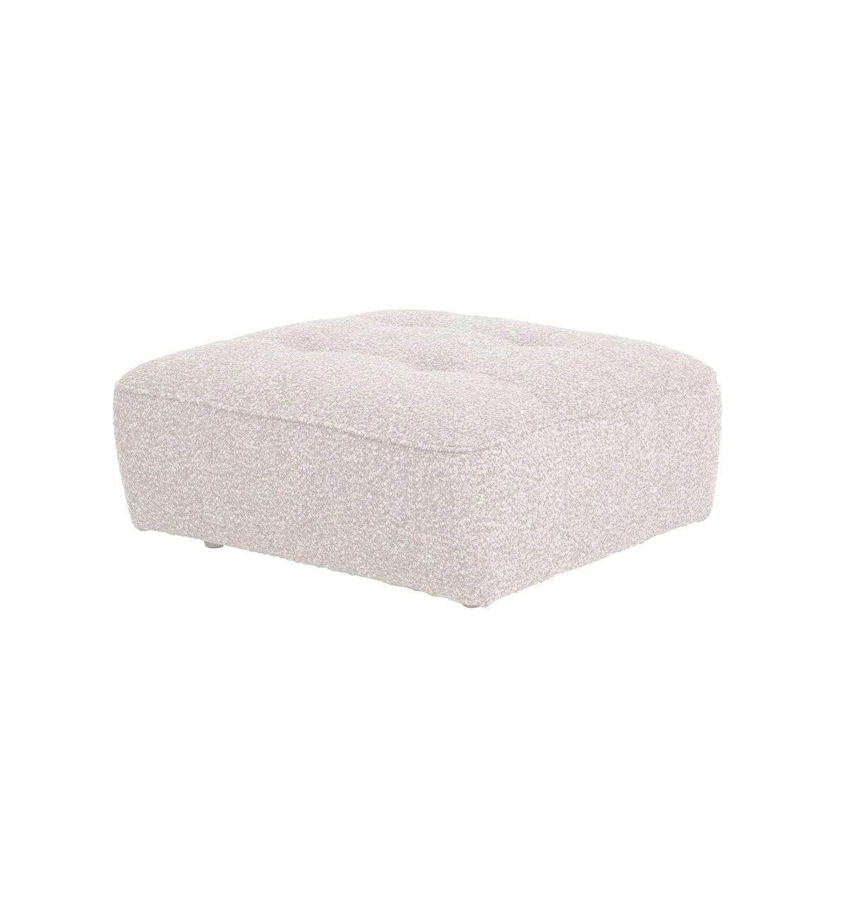 Roommate Sofa - Square Ottoman In Ecru - Image 2