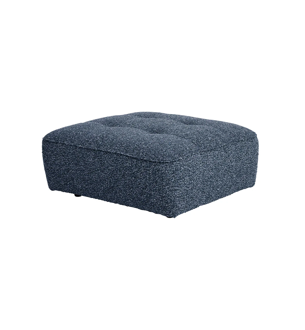 Roommate Sofa - Square Ottoman In Indigo - Image 2