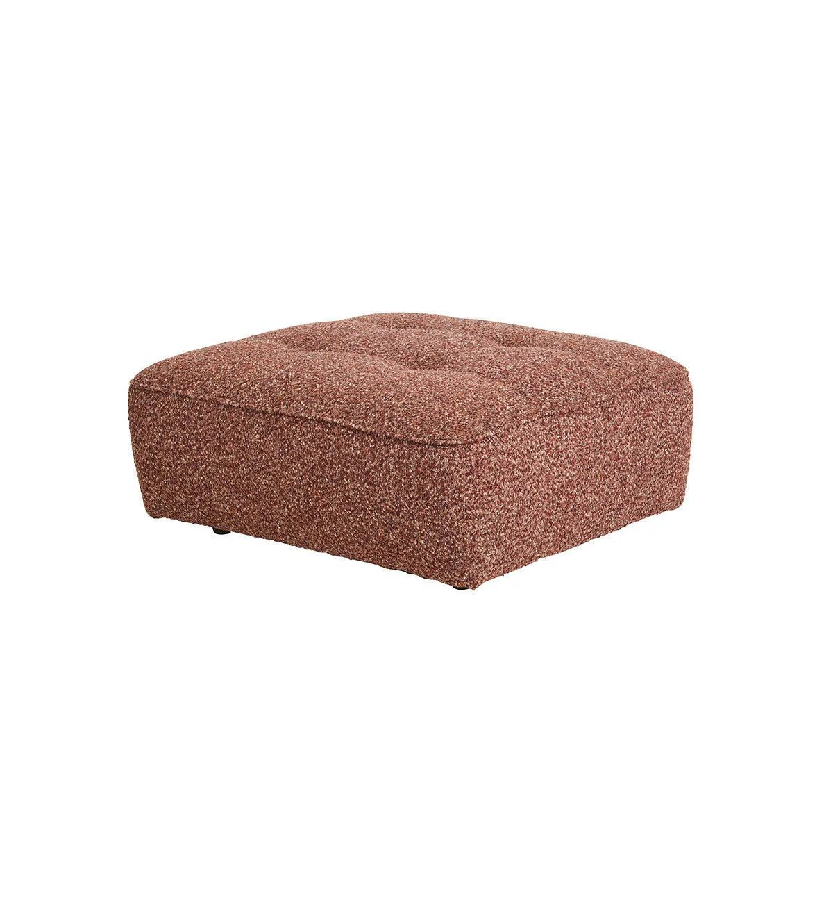 Roommate Sofa - Square Ottoman in Mulberry - Image 3