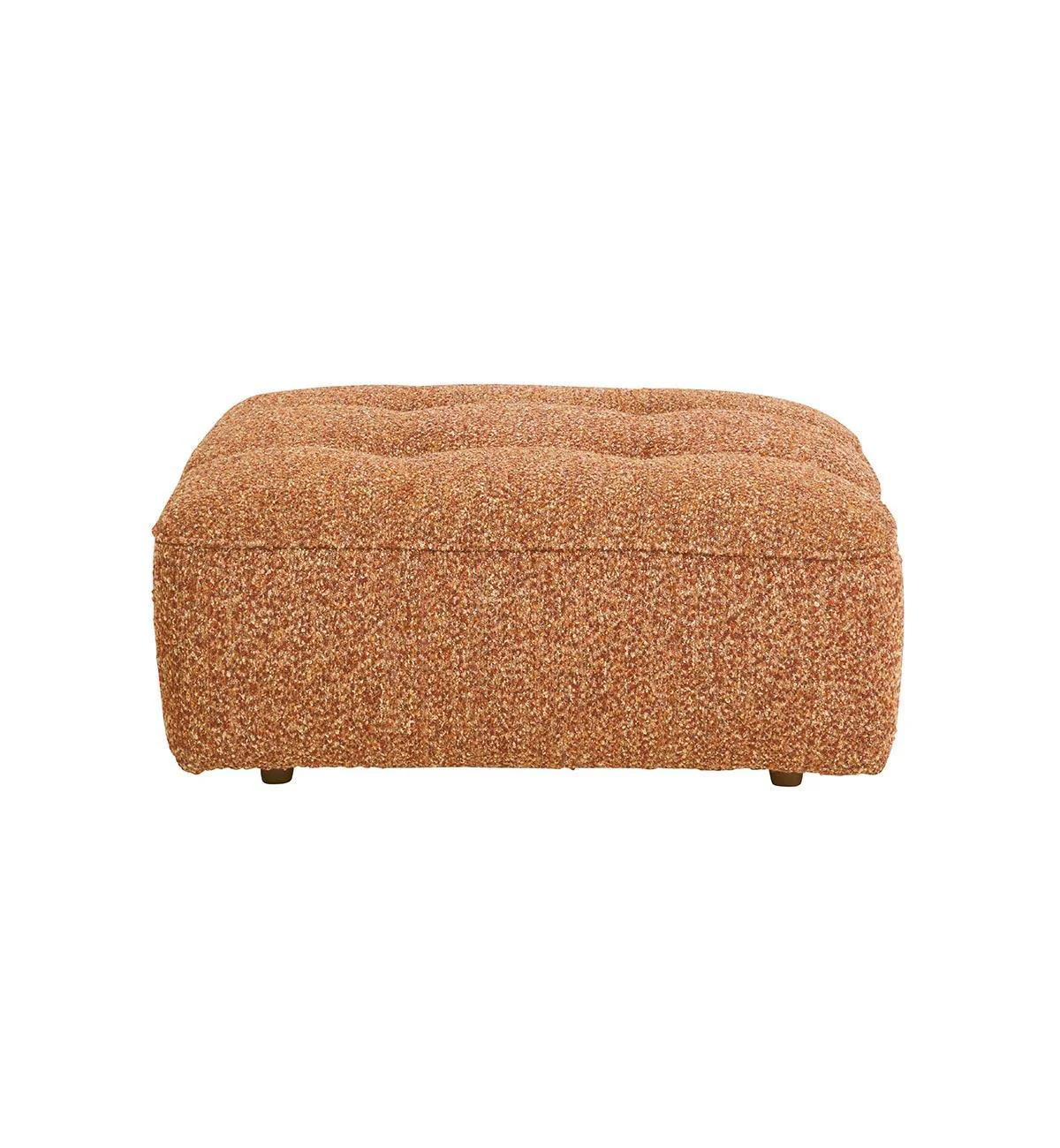 Roommate Sofa - Square Ottoman In Ginger