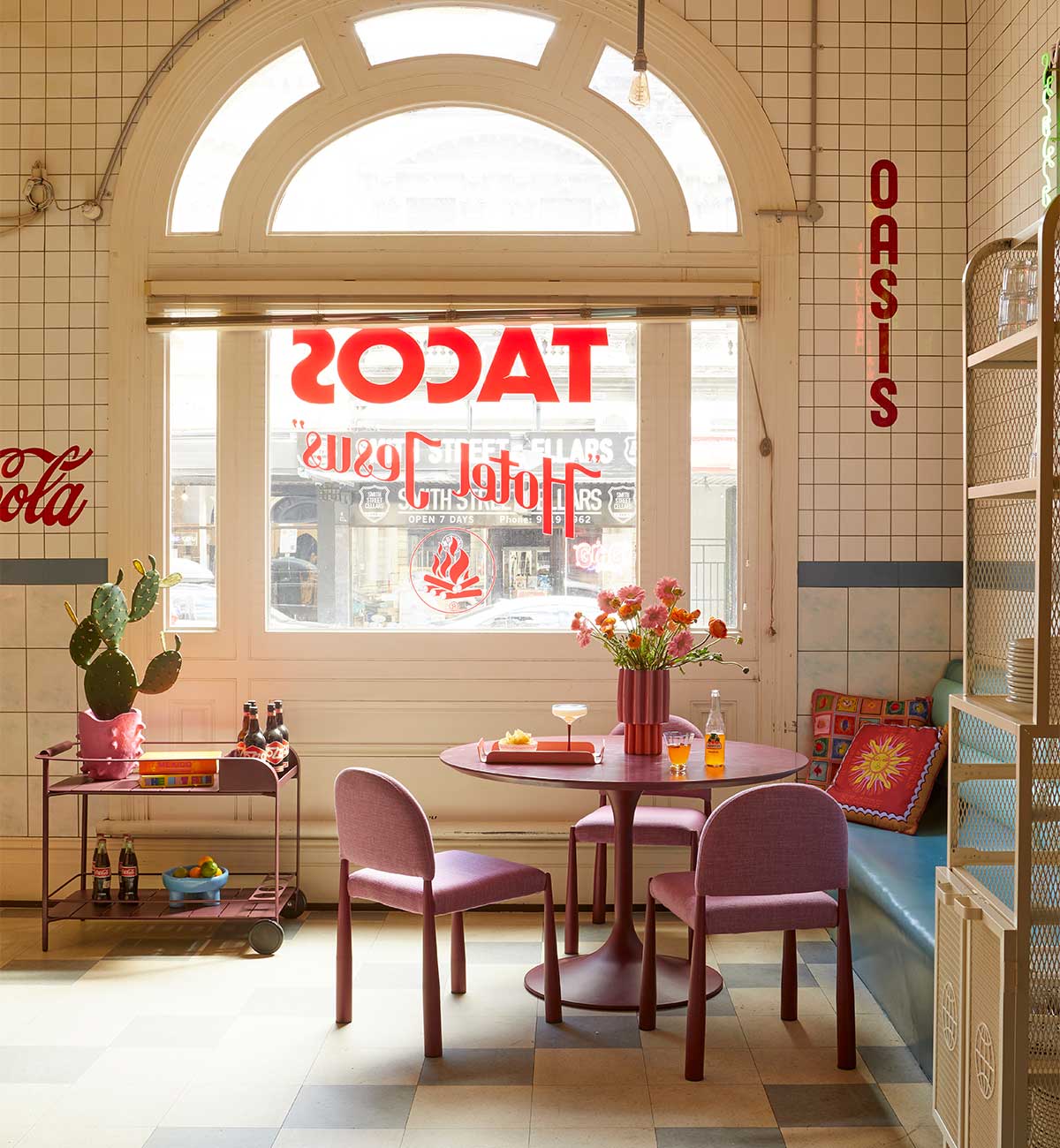 Rosie Dining Table In Berry - Image 3